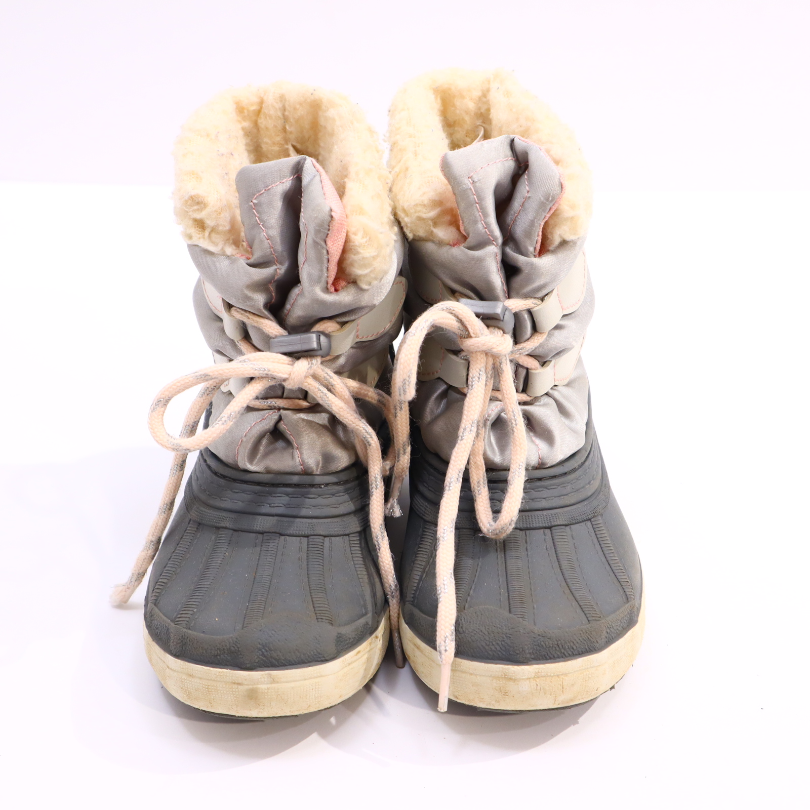 Stiefel Okaidi 28/29 grau/silber Snowboot leichter gleichmäßiger Sohlenabrieb