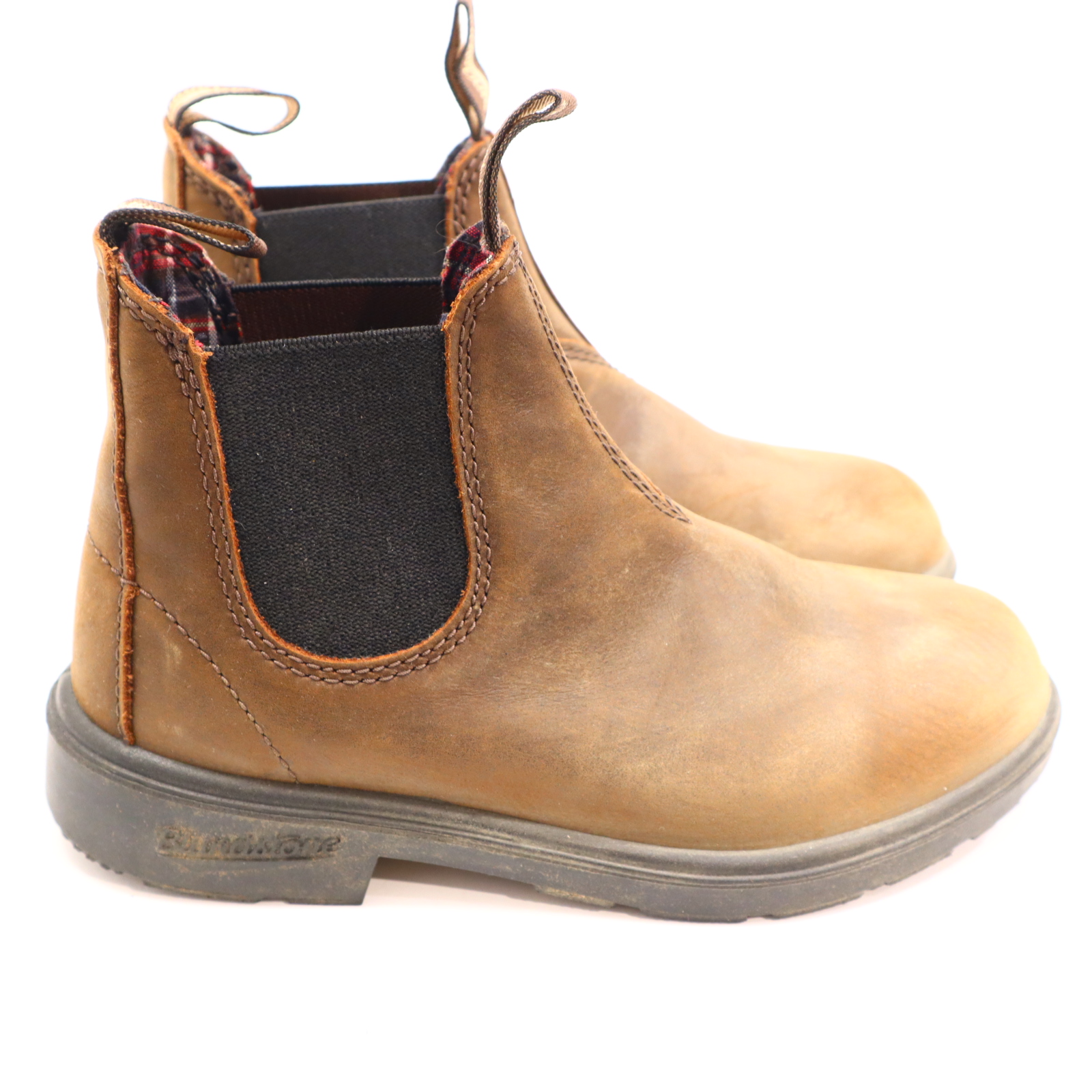 Halbschuhe Blundstone Chelseaboots 32 braun Leder leichte gleichmäßige Ablaufspuren