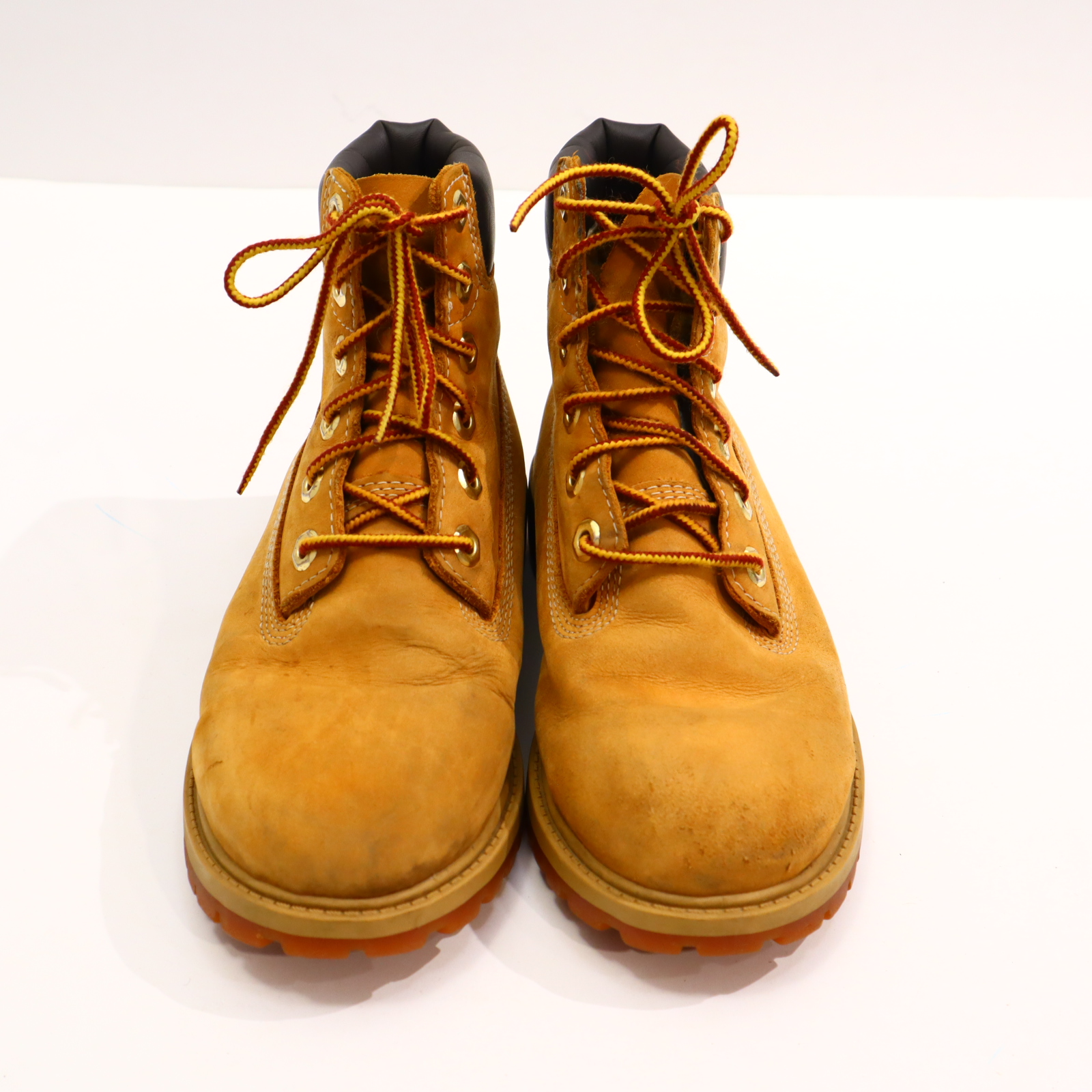 Halbschuhe Timberland Boots/Schnürschuh 35.5 braun Leder leichte gleichmäßige Ablaufspuren