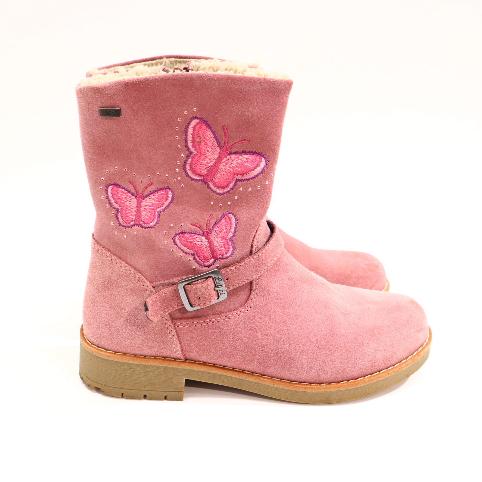Stiefel Lurchi 35 rosa Leder/TEX Boot/Stieffeletten M Herbst/Winter gefüttert sehr gut/kaum Ablaufspuren