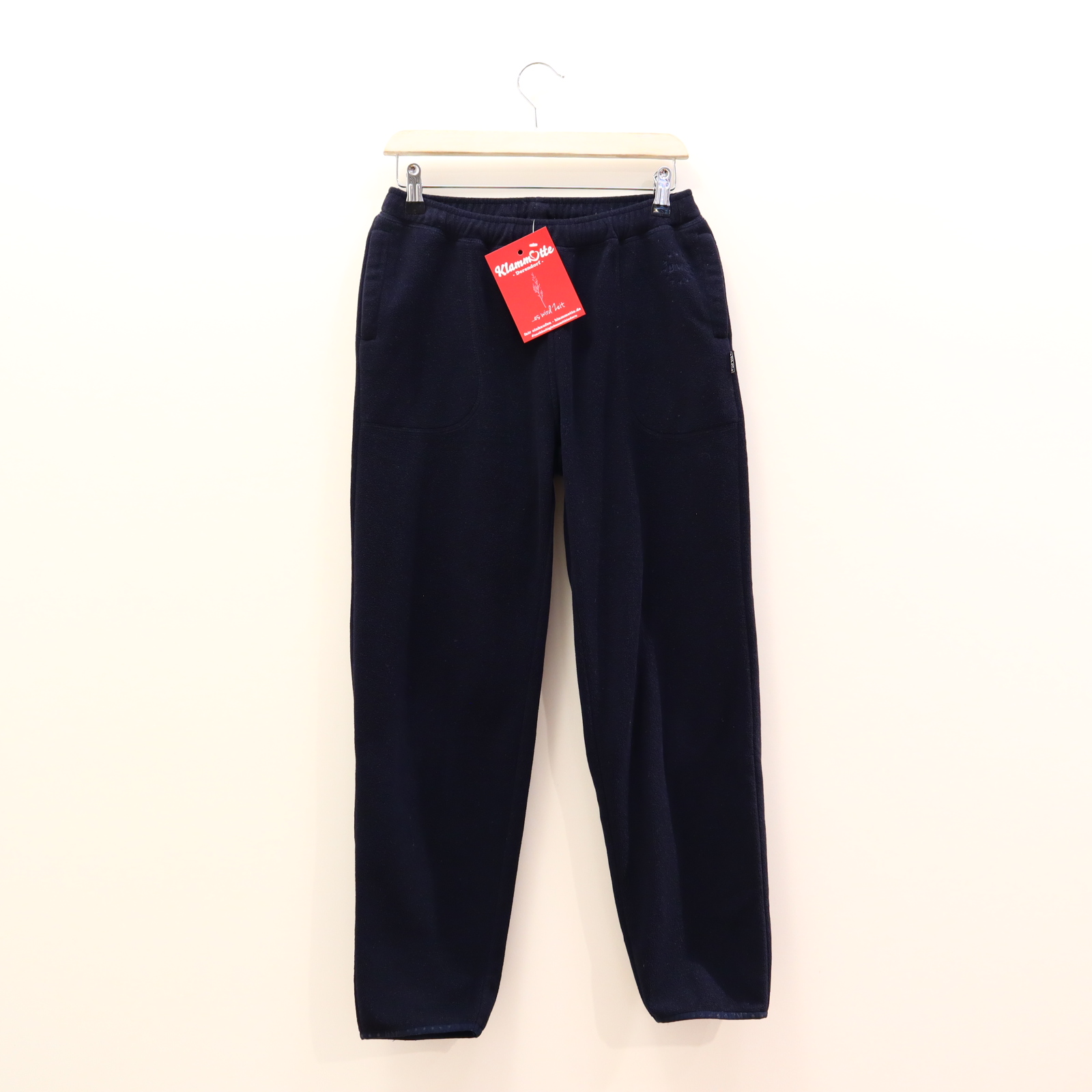 Hose BMS 152 Jogger/Thermohose blau Logo/Stickerei Gummibandzug/Kordelzug ANTARTIC-FLEECE