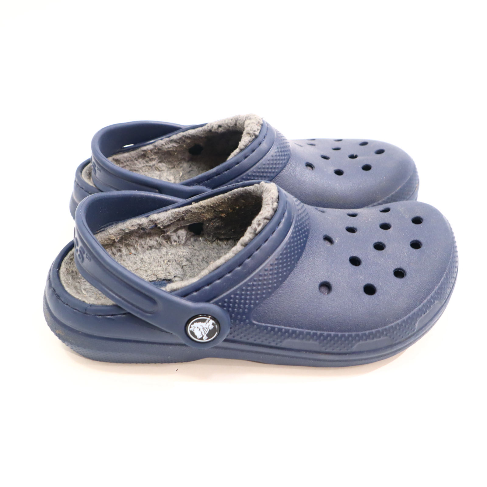 Hausschuhe/Wasserschuhe crocs 32/33 blau Cloks gefüttert