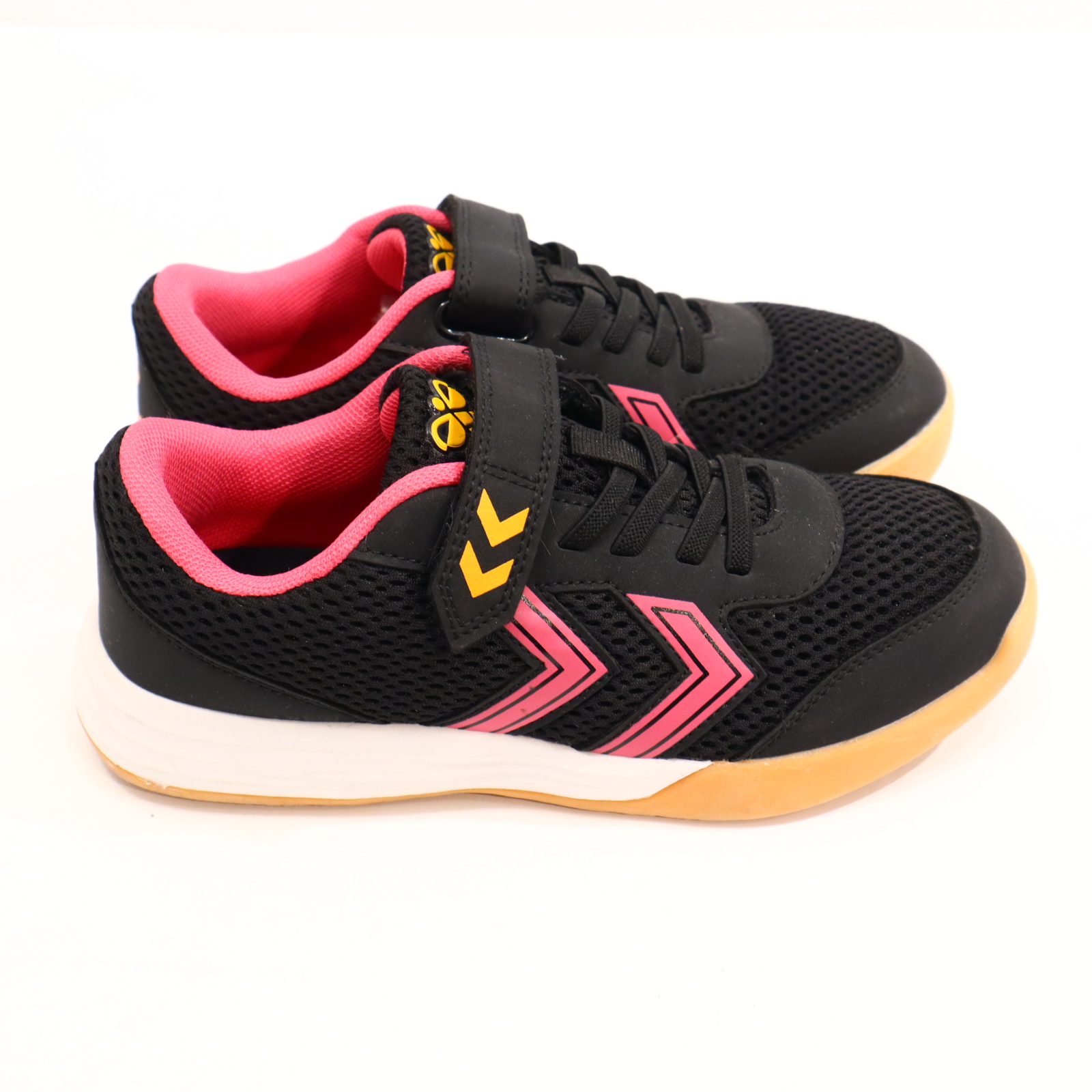 Sportschuh hummel 34 Hallenschuh pink/schwarz Klett Mesh sehr gut