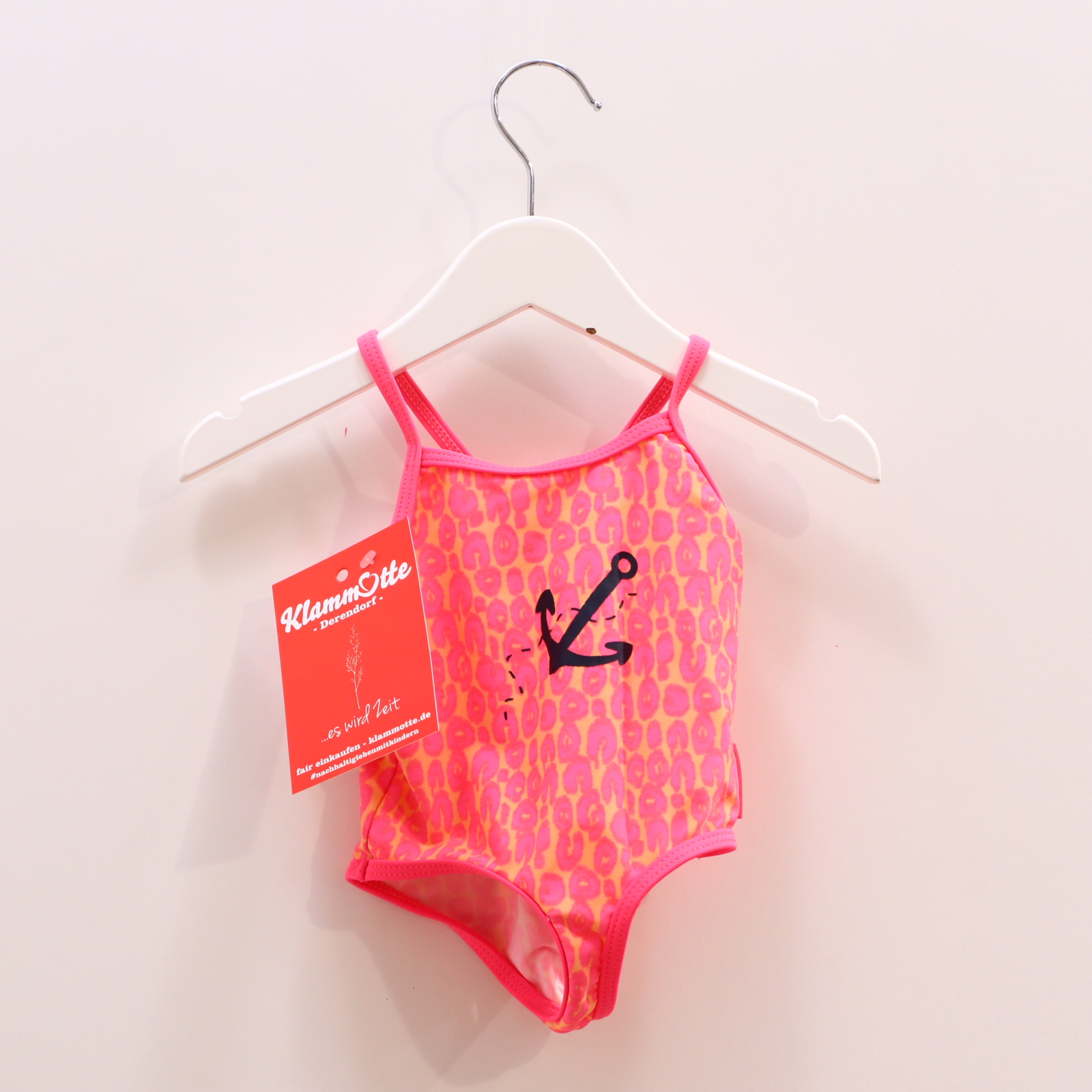 Bademode noppies Gr. 80 pink/apricot Alloverprint/Print Badeanzug