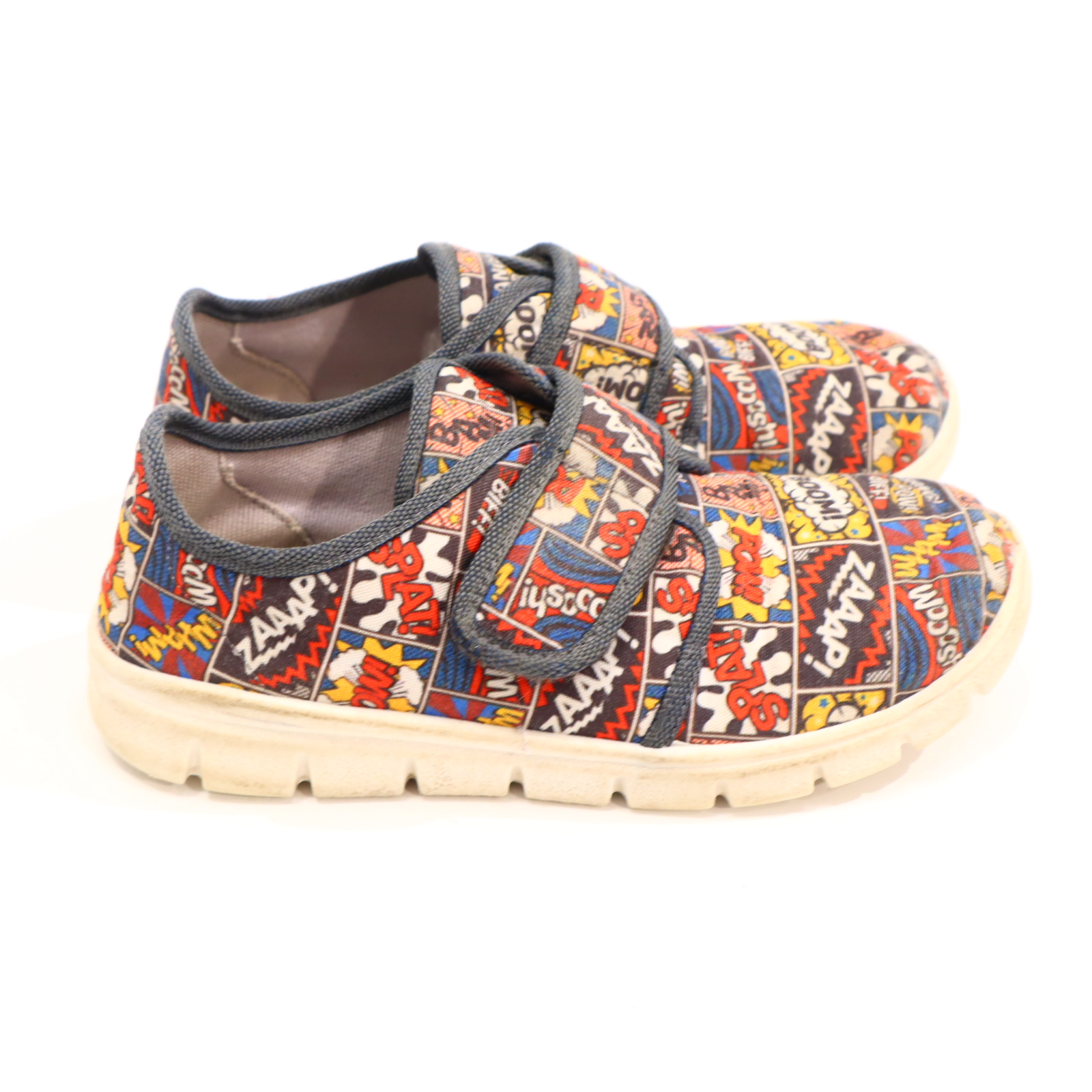 Hausschuhe/Wasserschuhe SuperFit 30 bunt/grau Pantoffel Mittel