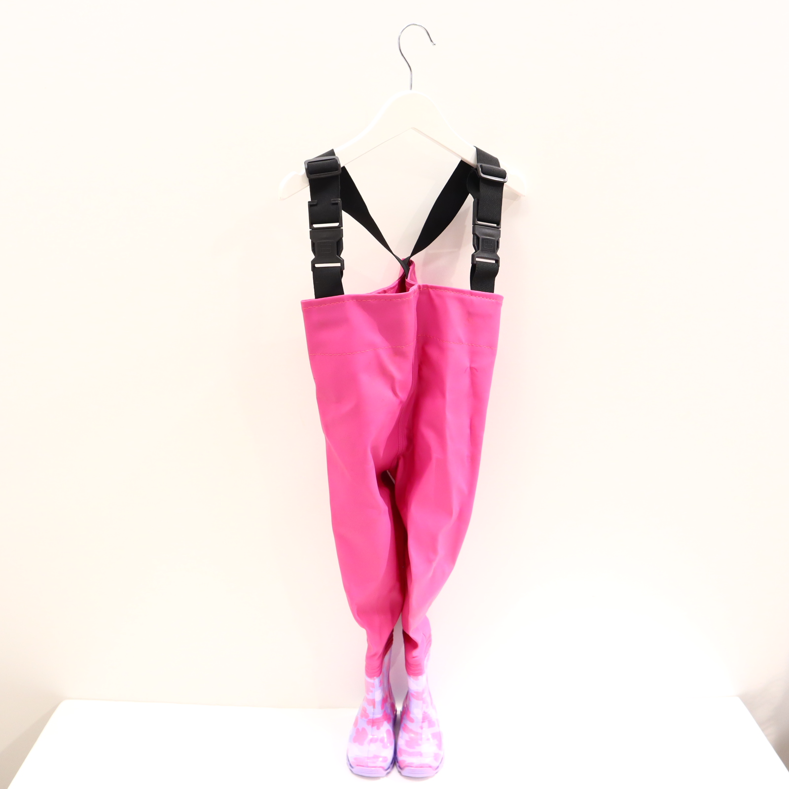Hose Latz/Regenhose/Watthose 20/21 pink inkl. Gummistiefeln/mit Bag! neuwertig