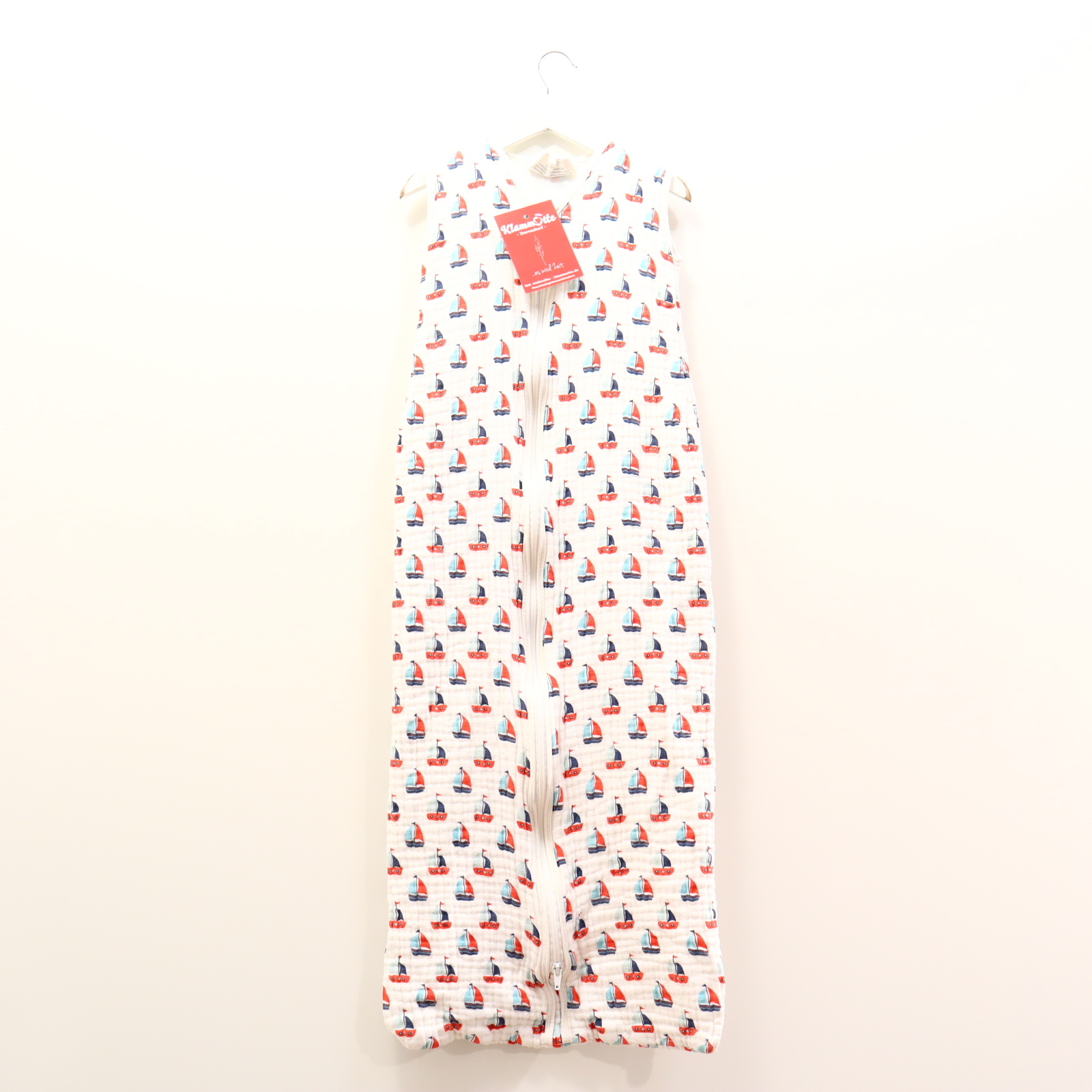 Schlafsack Zöllner 110 cm bunt/weiß Alloverprint Baumwolle/Musselin Sommer