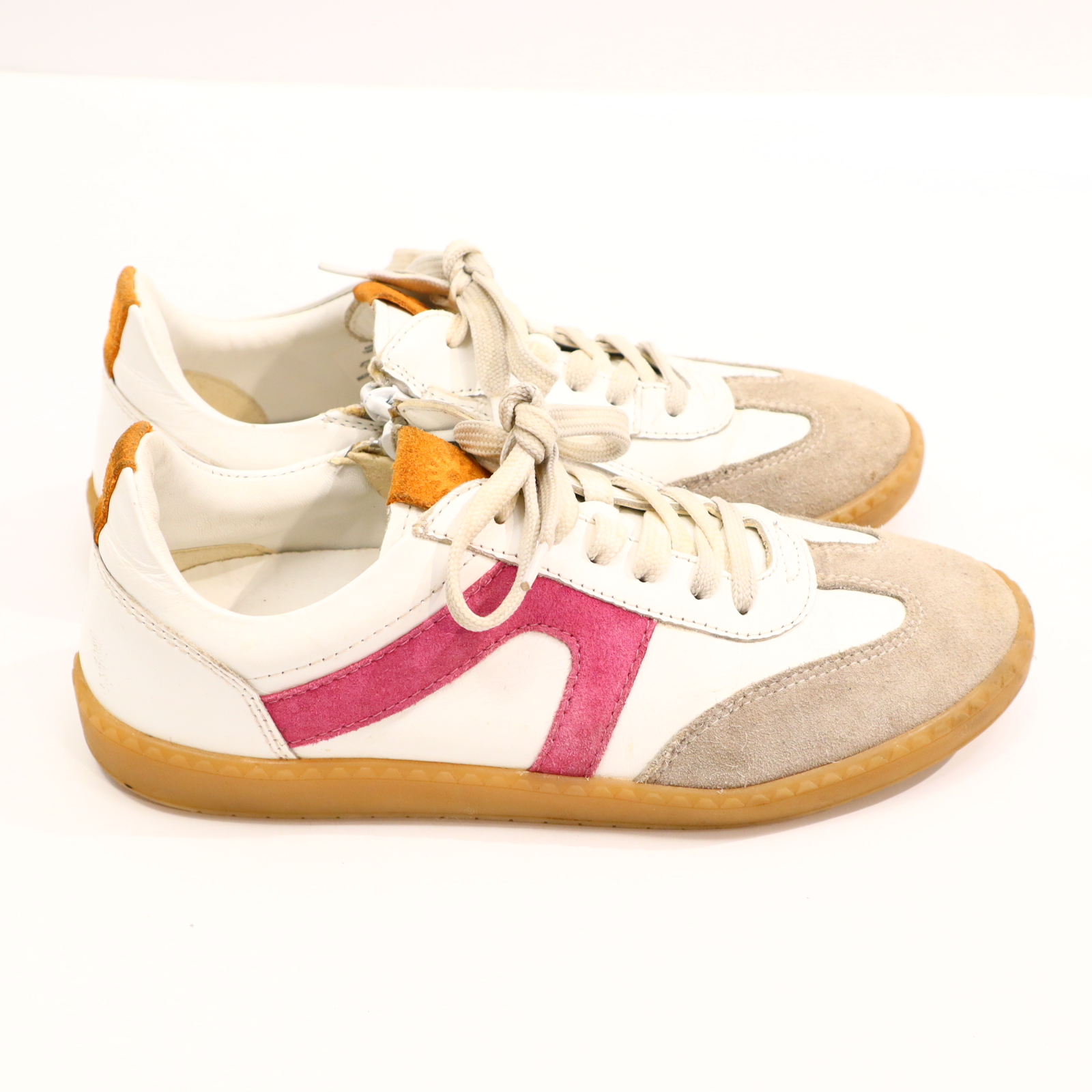 Halbschuhe RICOSTA Schnürschuh 37 rosa Wildleder minimale Gebrauchsspuren