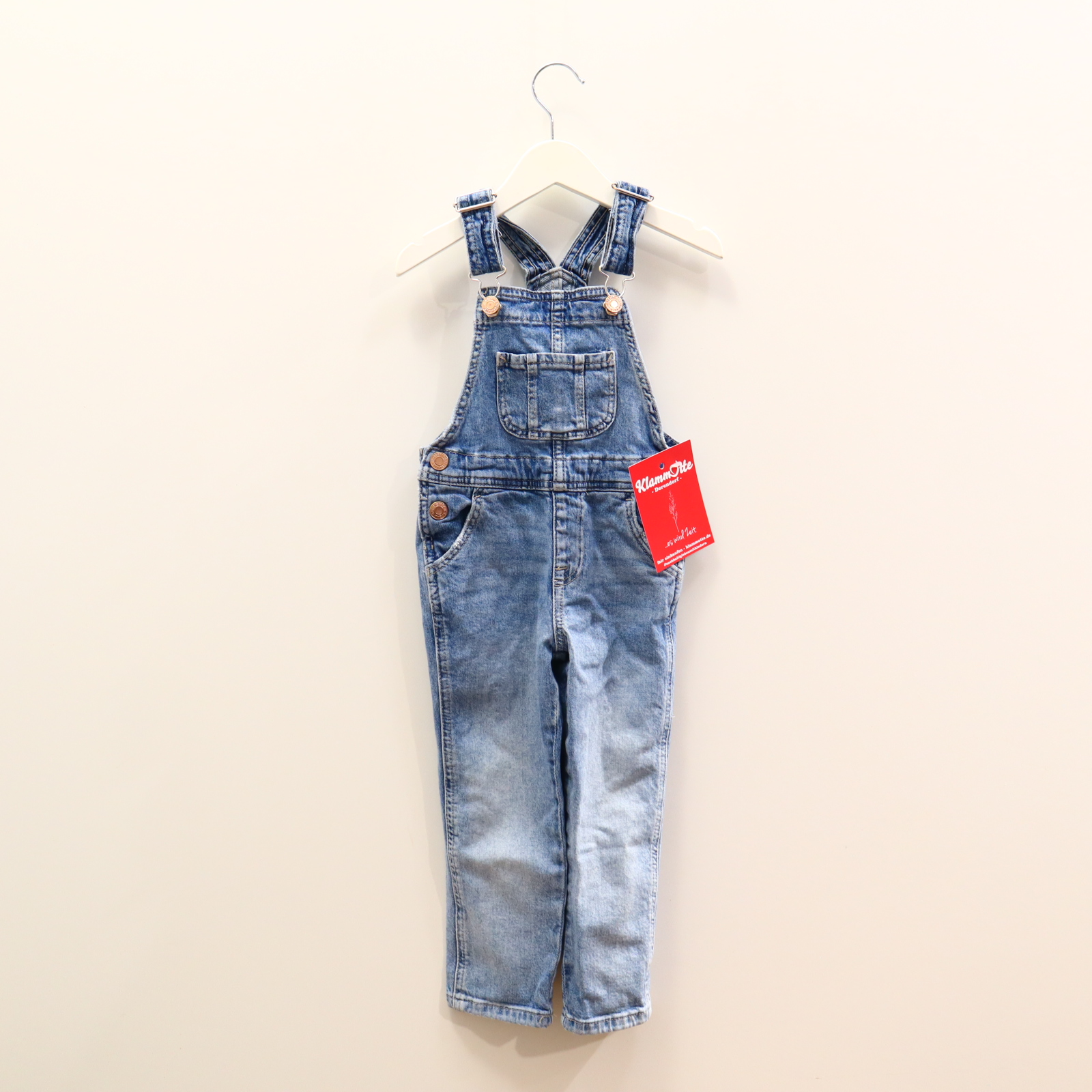 Hose H&M 98 Jeans/Latz blau Denim