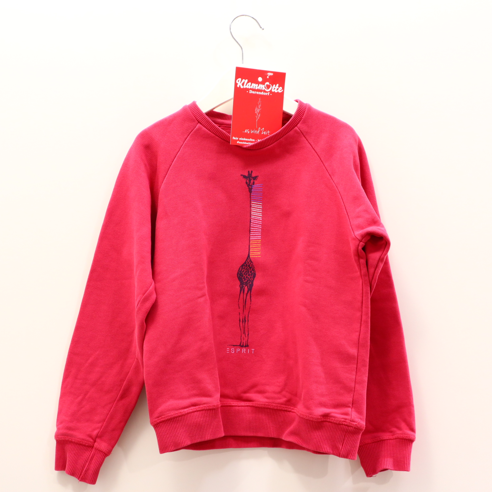 Oberteil ESPRIT 116/122 fuchsia Print Sweatshirt Baumwolle