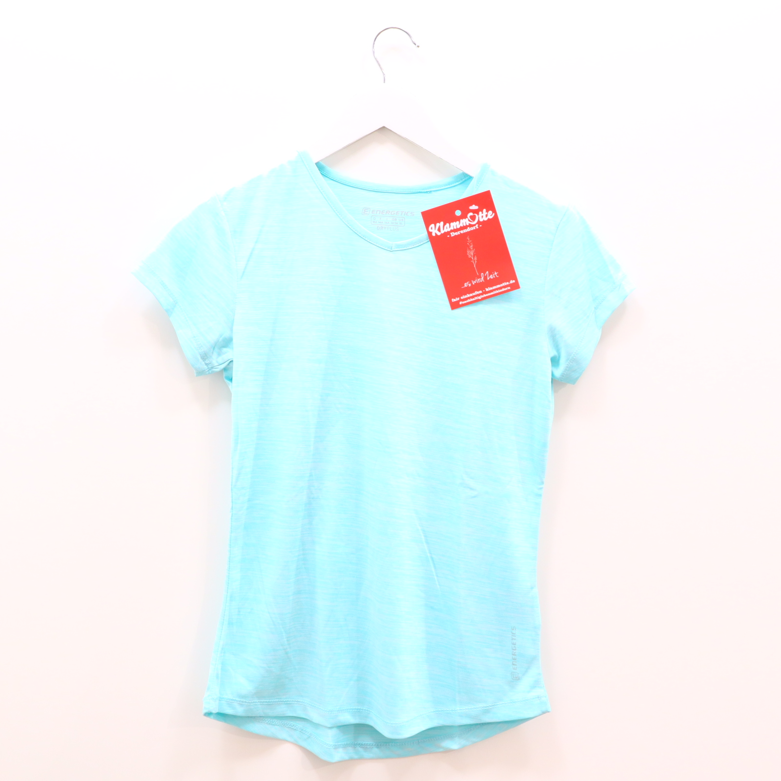 Oberteil ENERGETICS 164 türkis melange Sportshirt Polyester