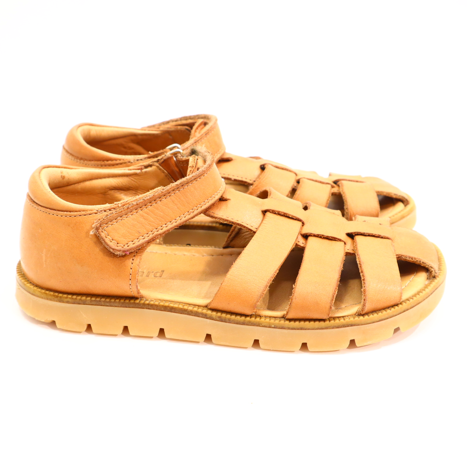 Sandalen bisgaard 32 braun Leder leichte gleichmäßige Ablaufspuren