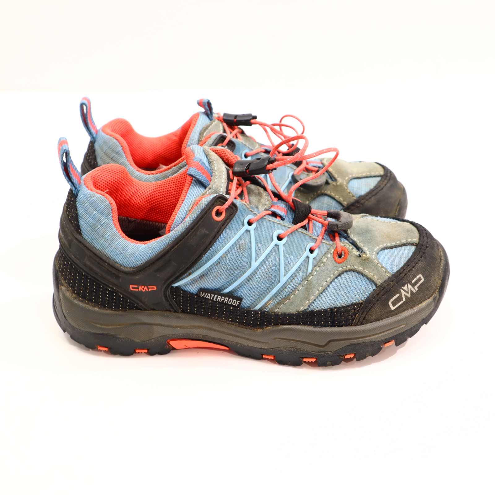 Halbschuhe CMP Trekking/Wanderschuh/Low Cut 31 apricot/blau/schwarz waterproof leichte gleichmäßige Ablaufspuren