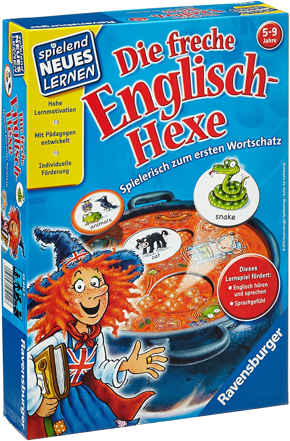 Spiele Brettspiel Ravensburger Die freche Englisch-Hexe spielend NEUES LERNEN