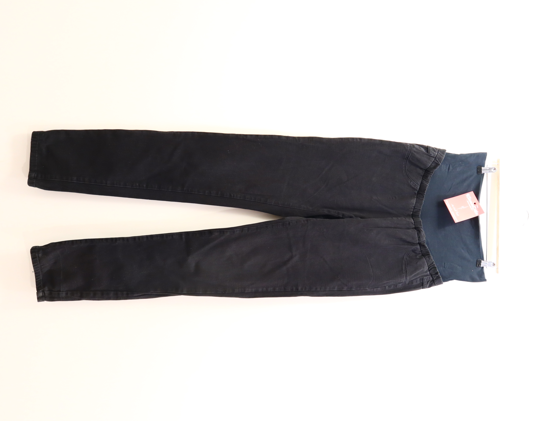 Hose mamalicious 38/40 Jeans W30L34 schwarz High rib/verstellbar