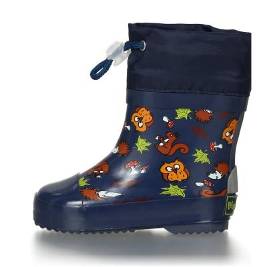 Playshoes Gummistiefel Halbschaft 180390 20 blau Waldtiere gefüttert