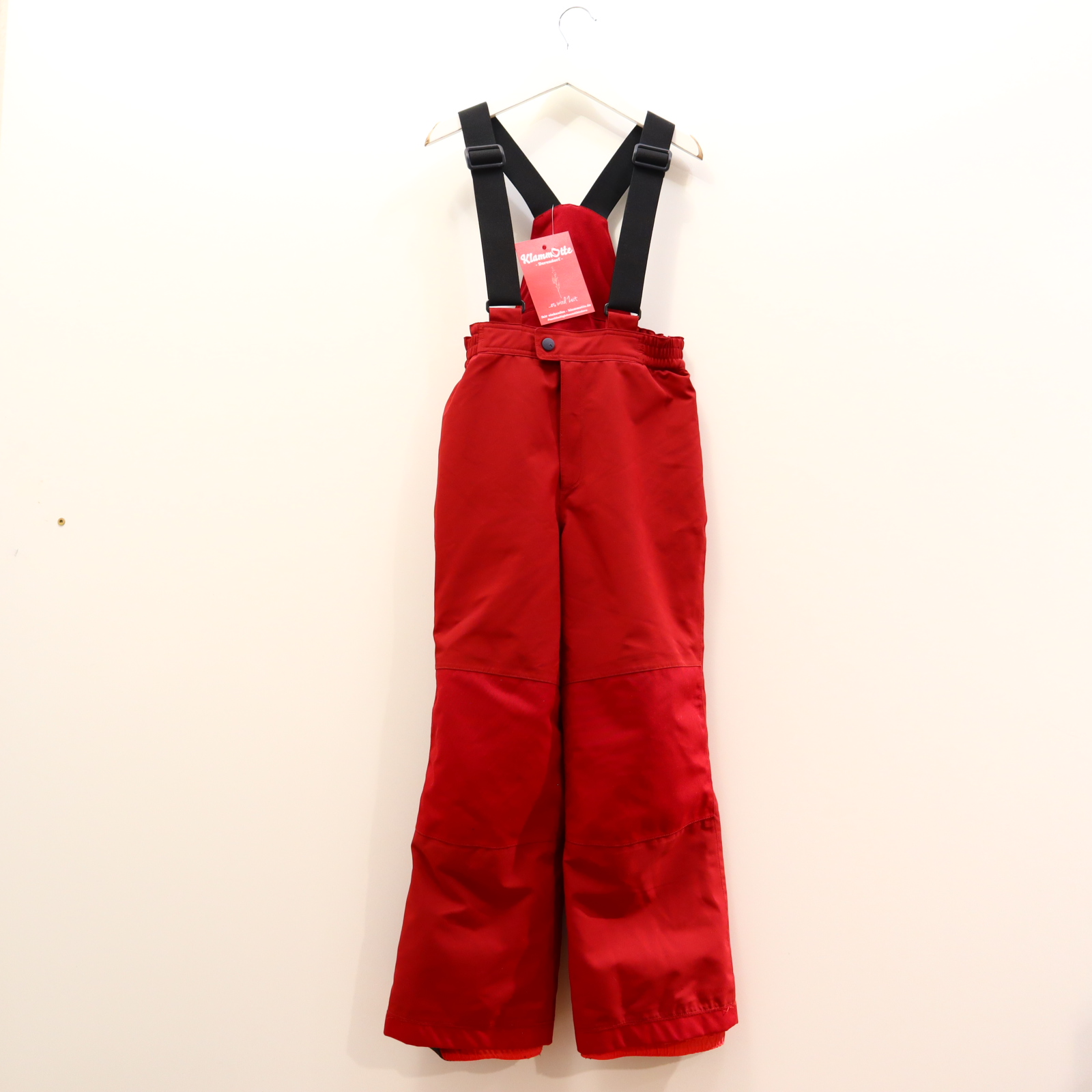 Schneeanzüge & mehr VAUDE 134/140 Schneehose/Träger rot Applikation/Logo verstärkter Po und Knie!