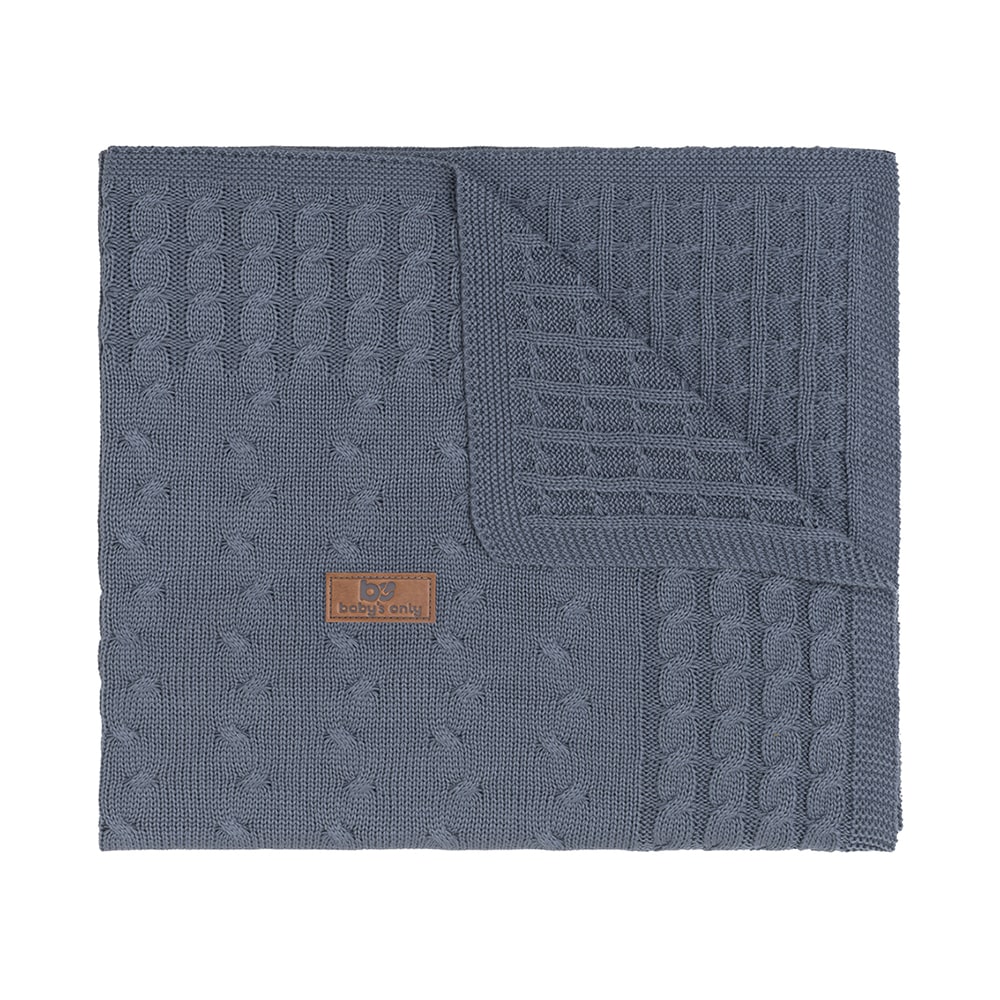 Betten Babydecke baby's only 70x95 cm Acryl/Baumwolle/Strick grau