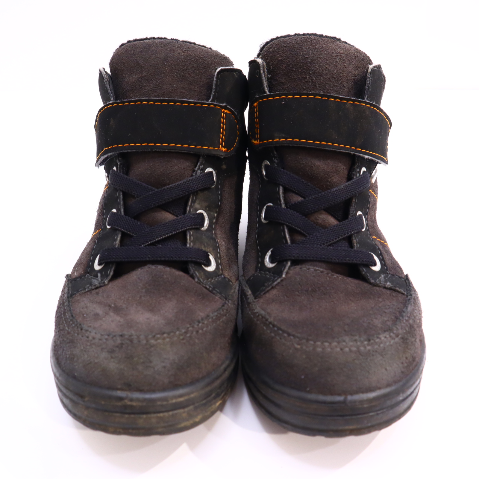 Halbschuhe RICOSTA Klett 33 M schwarz Wildleder/RICOSTATEX Herbst/Winter leichte gleichmäßige Ablaufspuren gefüttert