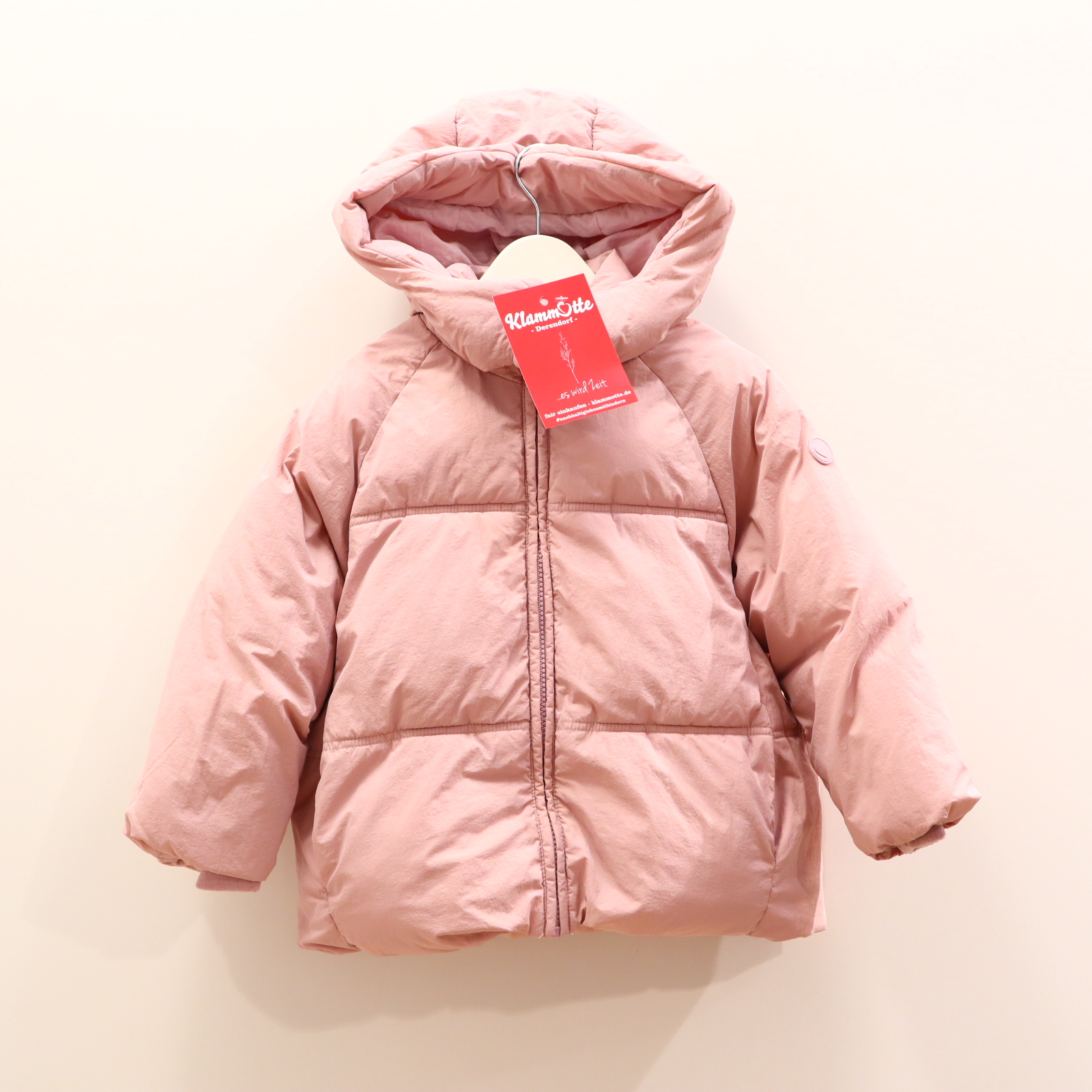 Jacke ZARA Puffer Jacket/Steppjacke 110 rosa Herbst/Winter Fleecefutter