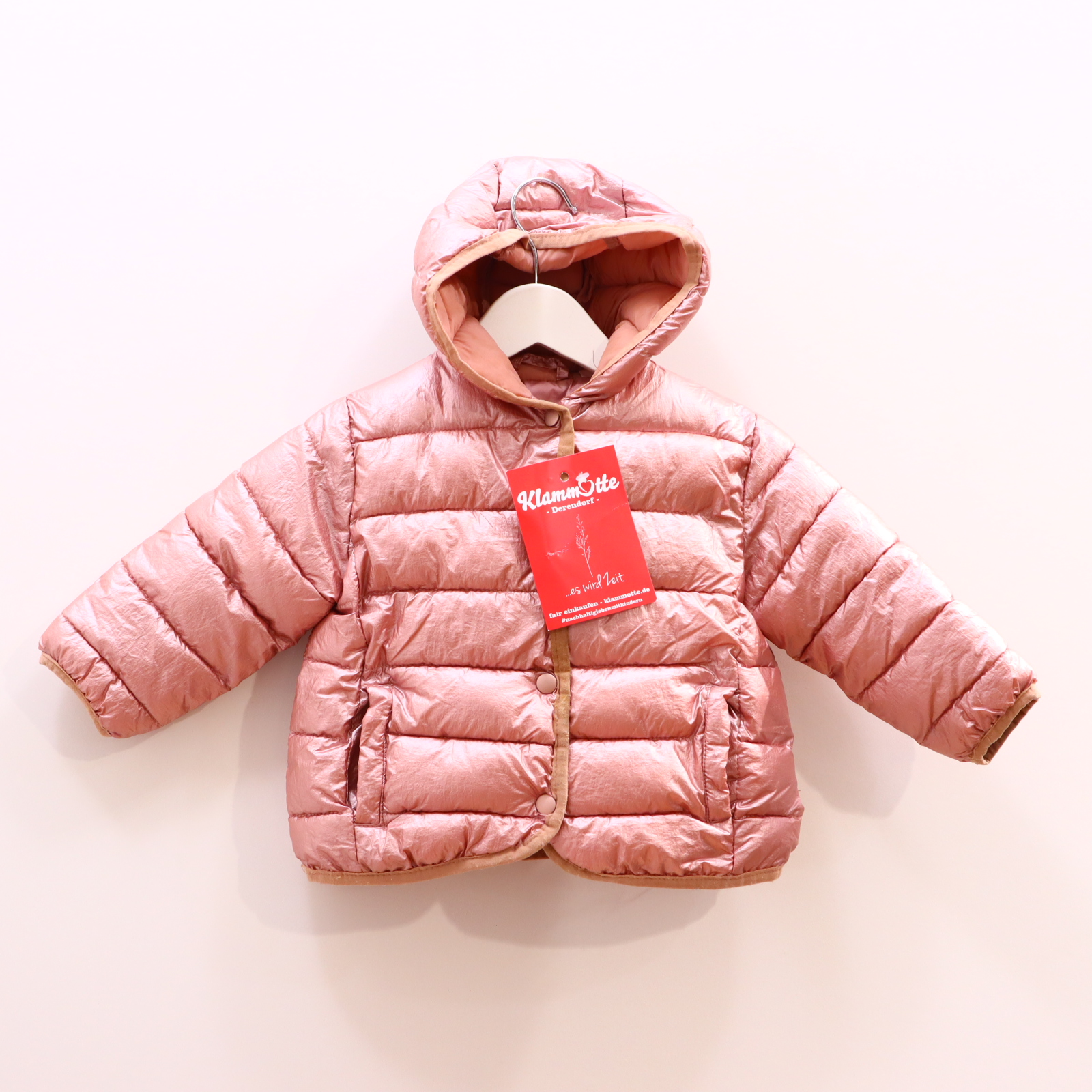 Jacken & Overalls ZARA Steppjacke 80 rosa/metallic Herbst/Winter