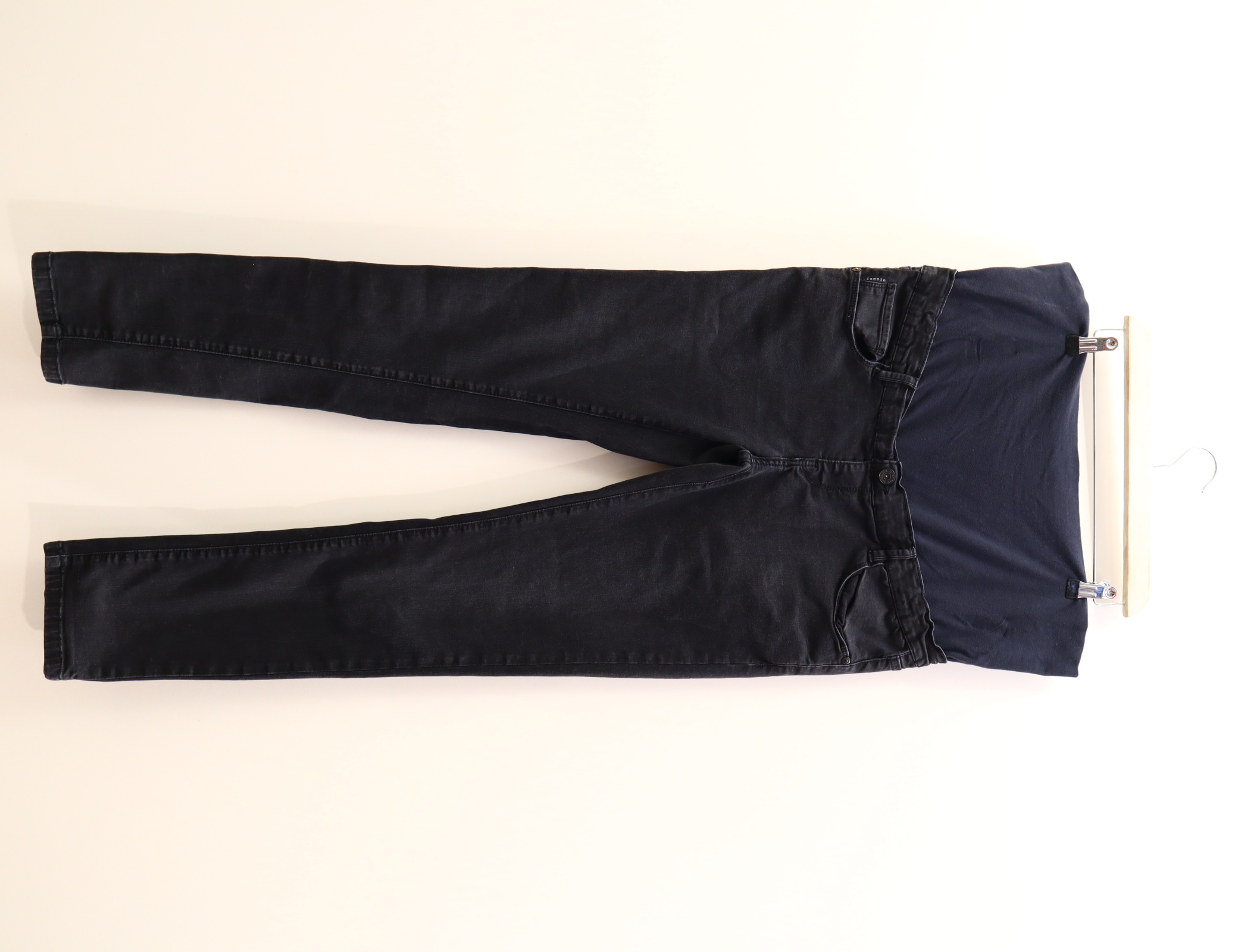 Hose SUPERMOM 44 Jeans W33 anthrazit denim High rib/verstellbar