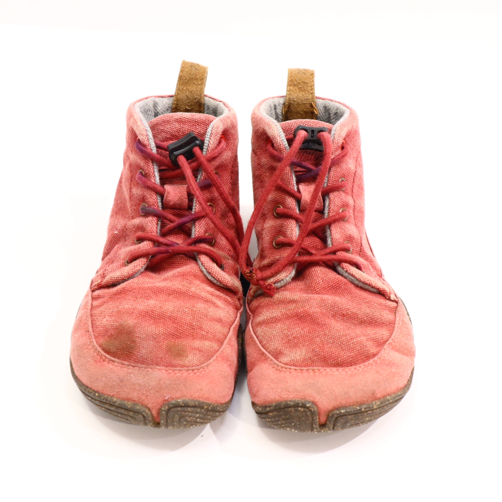 Halbschuhe Wildlinge 31 rot leichte gleichmäßige Ablaufspuren Quick Laces