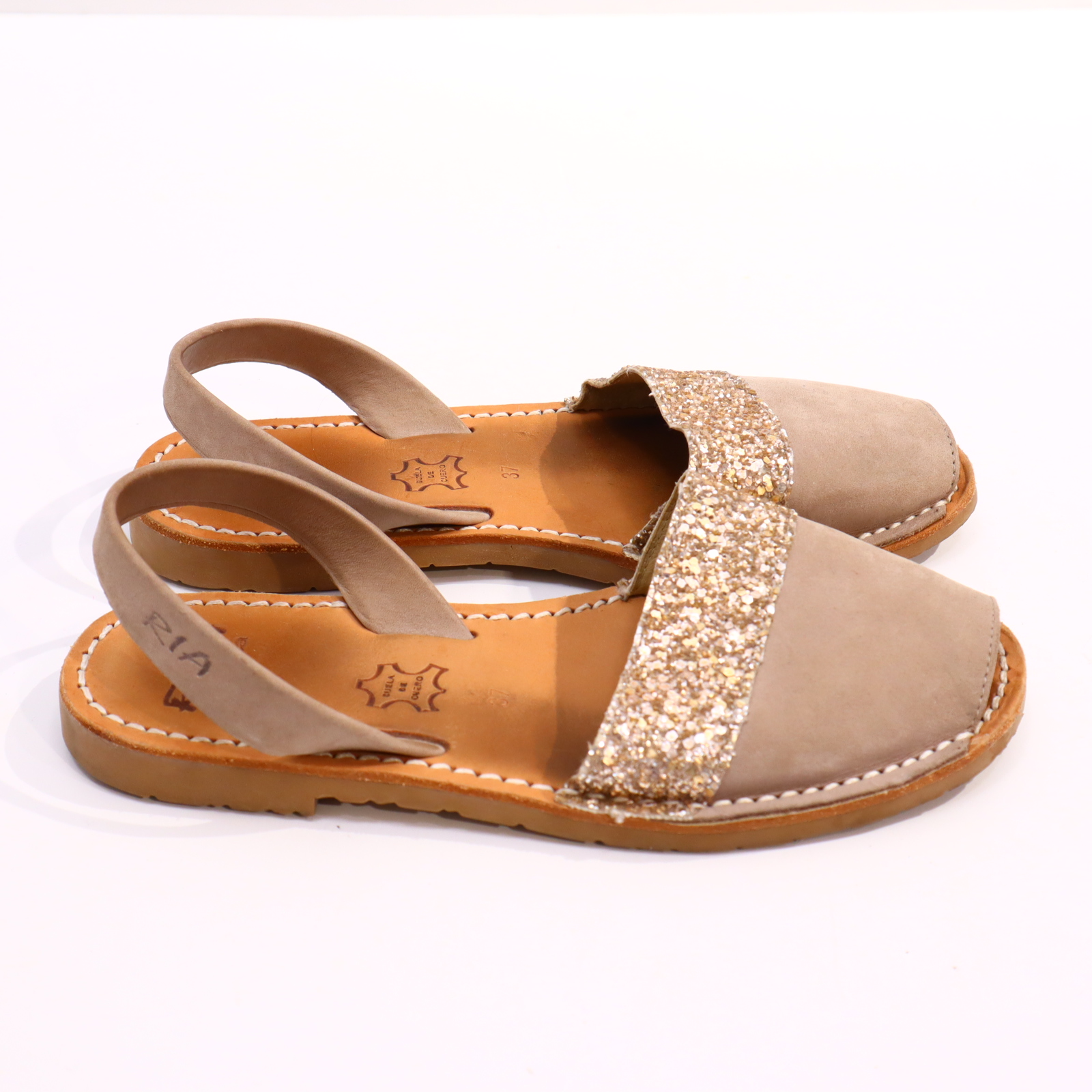 Sandalen RIA Menorca 37 braun Leder neuwertig/sehr gut