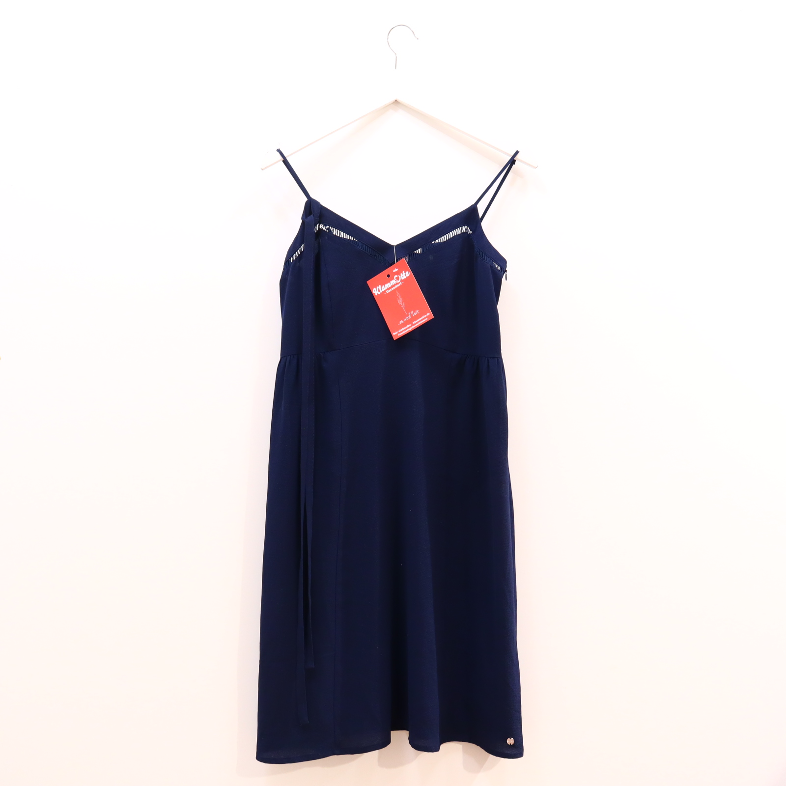 Kleider & Röcke ESPRIT Chiffonkleid/Träger 34 blau Elasthan/Polyester