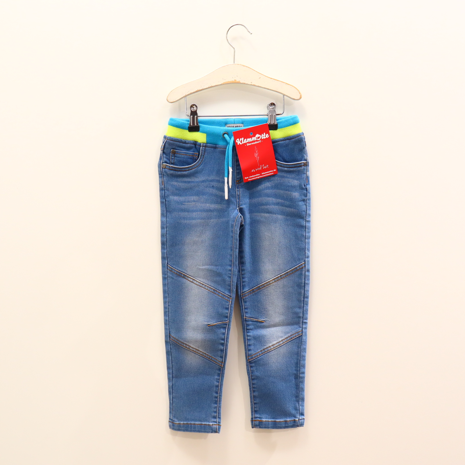 Hose Jako-O 110 Jeans blau Gummibandzug/Kordelzug Denim regular NEU!