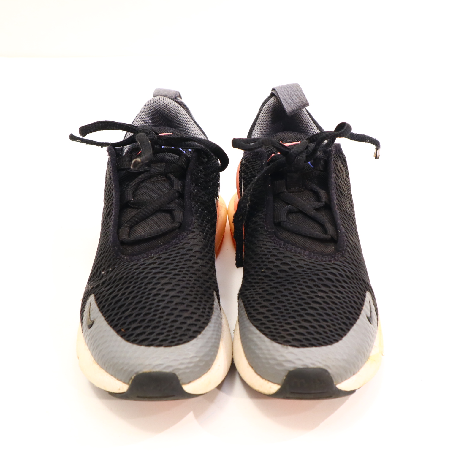Halbschuhe NIKE Schnürschuh/Sneaker 32 grau/rosa/schwarz/weiß Mesh leichte gleichmäßige Ablaufspuren