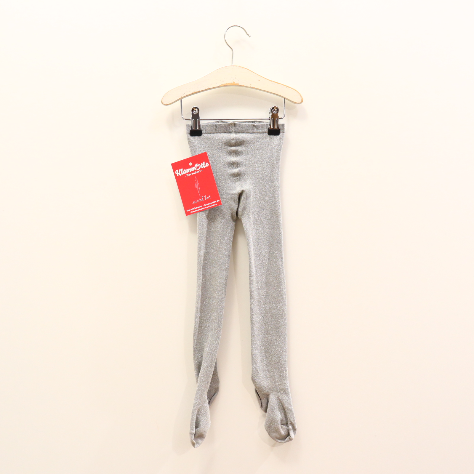 Oberteil mp 110 grau glitzer Strumpfhose Baumwolle/Elasthan/metallische Fasern/Polyamid