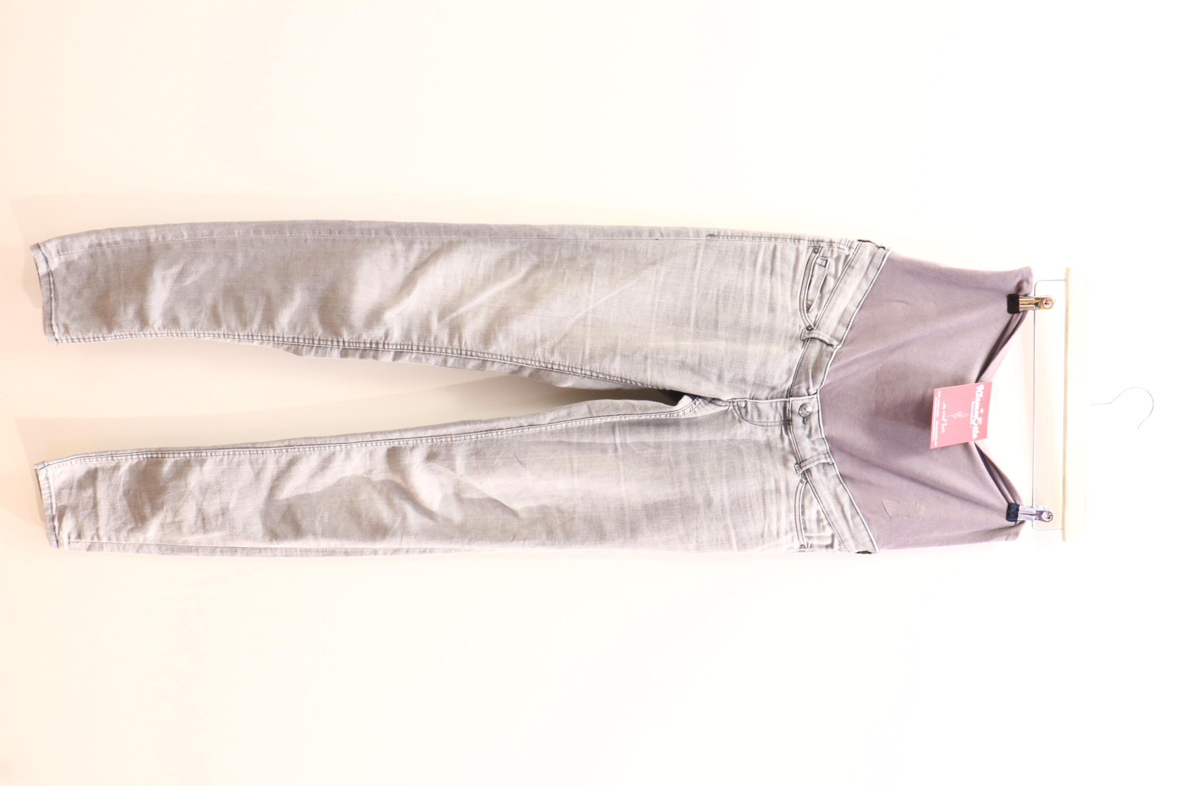 Hose H&M 38 Jeans Skinny grau denim High rib