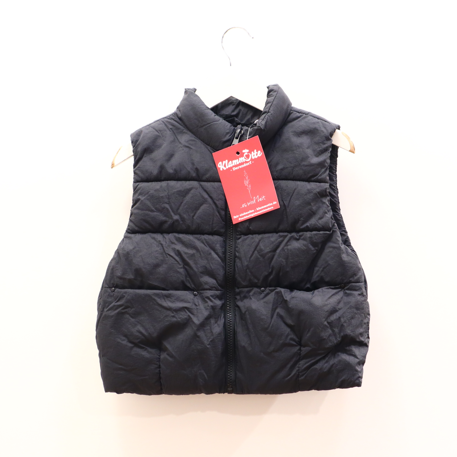 Jacke ZARA Steppweste 104 schwarz