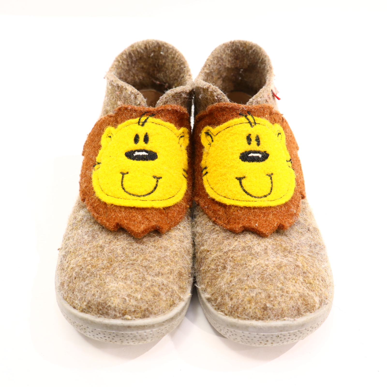 Hausschuhe/Wasserschuhe SuperFit 27 braun Klett/Pantoffel Mittel Filz/Wolle