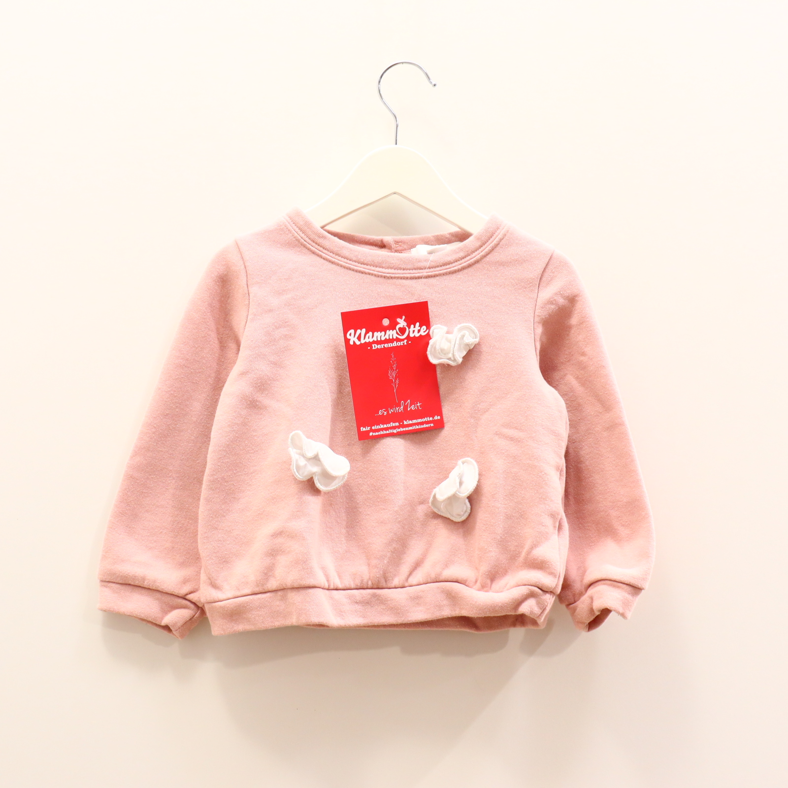 Oberteil 98 rosa Applikation Sweatshirt