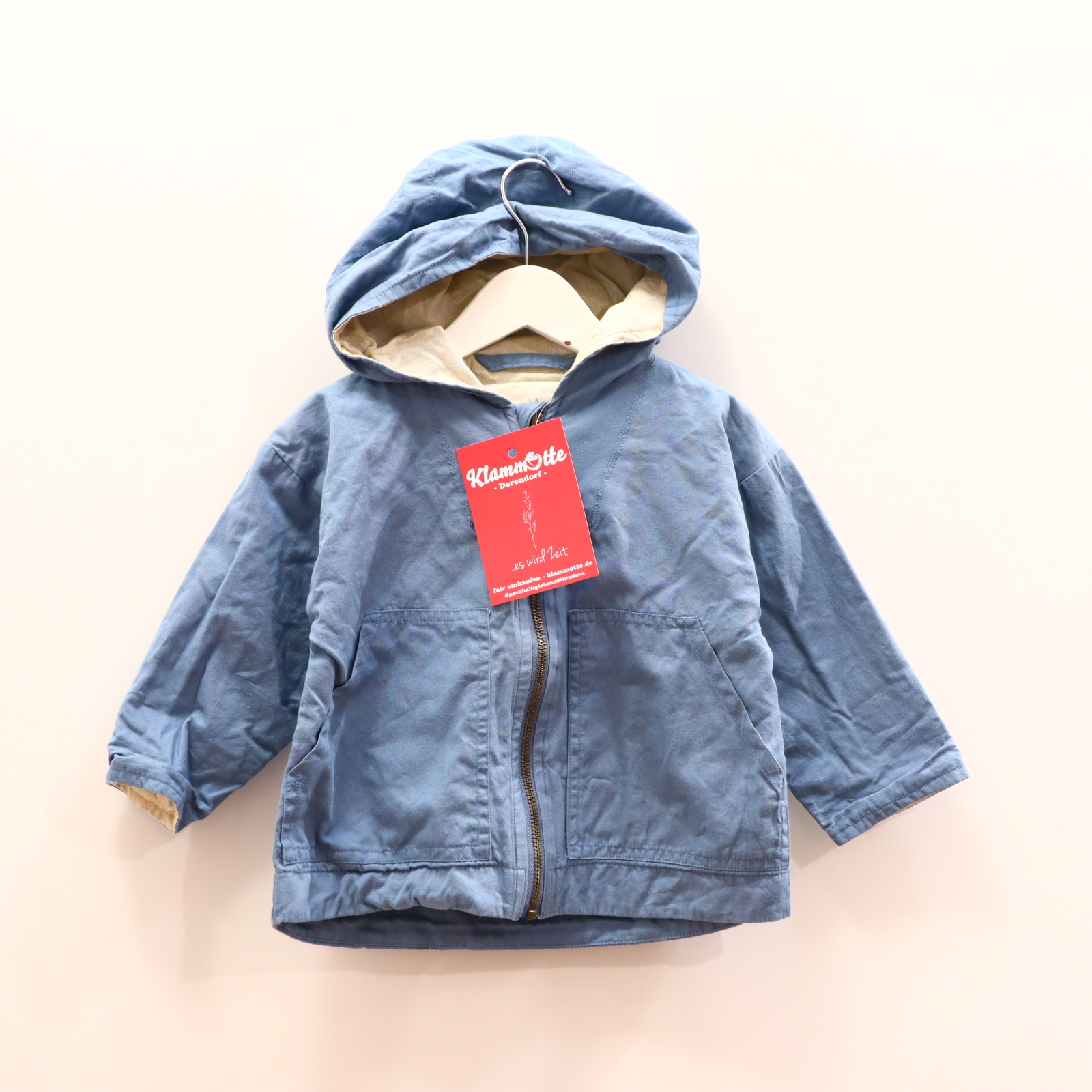 Jacke kongez slojd 92/98 blau Biobaumwolle Frühjahr/Sommer/Übergang