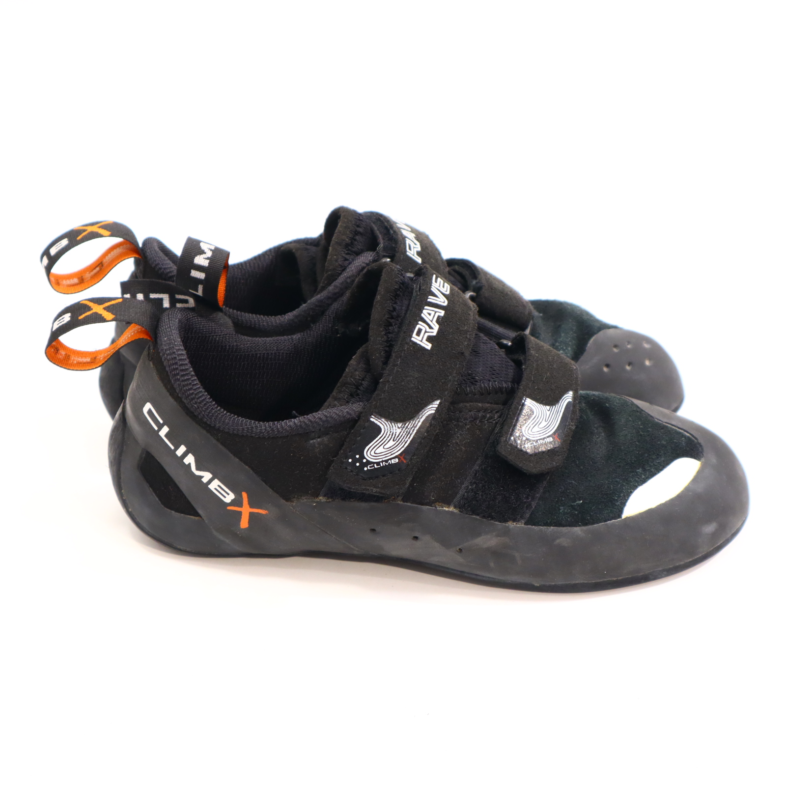 Sportschuh CLIMBX 38 Kletterschuh schwarz Klett Leder