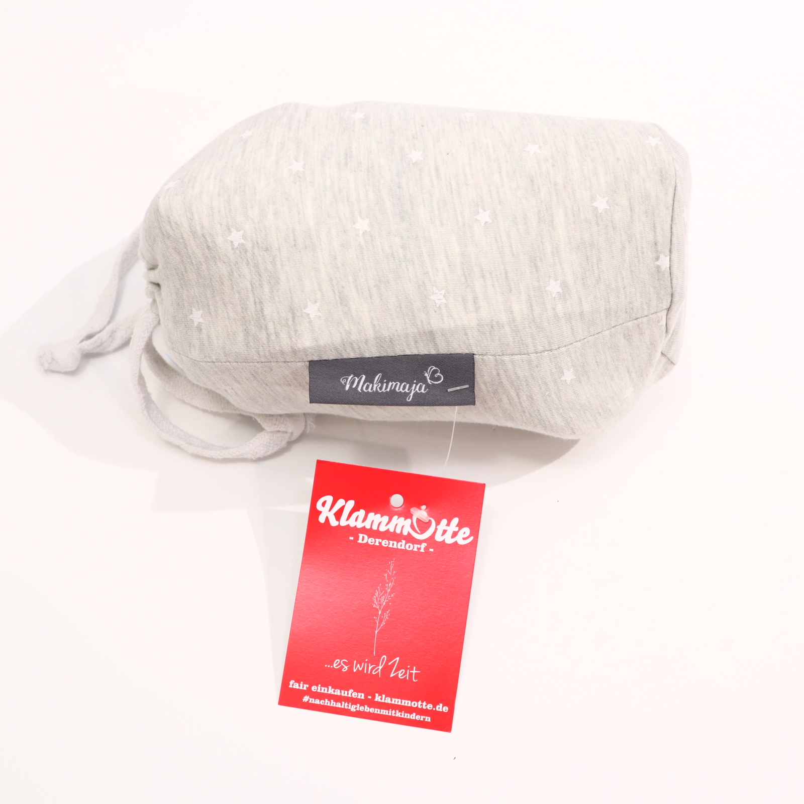 Tragehilfe Makimaja Tragetuch grau Baumwolle/Elastisch/Jersey mit Beutel!/mit Extra Dreieckstuch!