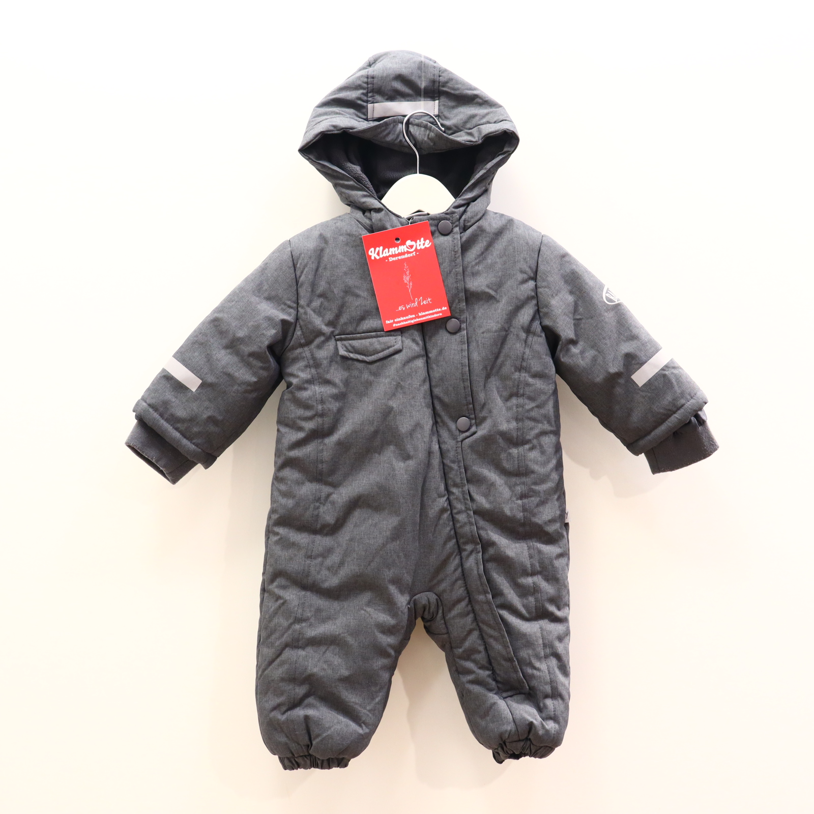 Jacken & Overalls Schneeanzug 74 grau Fleecefutter Logo/melange/Print Herbst/Winter