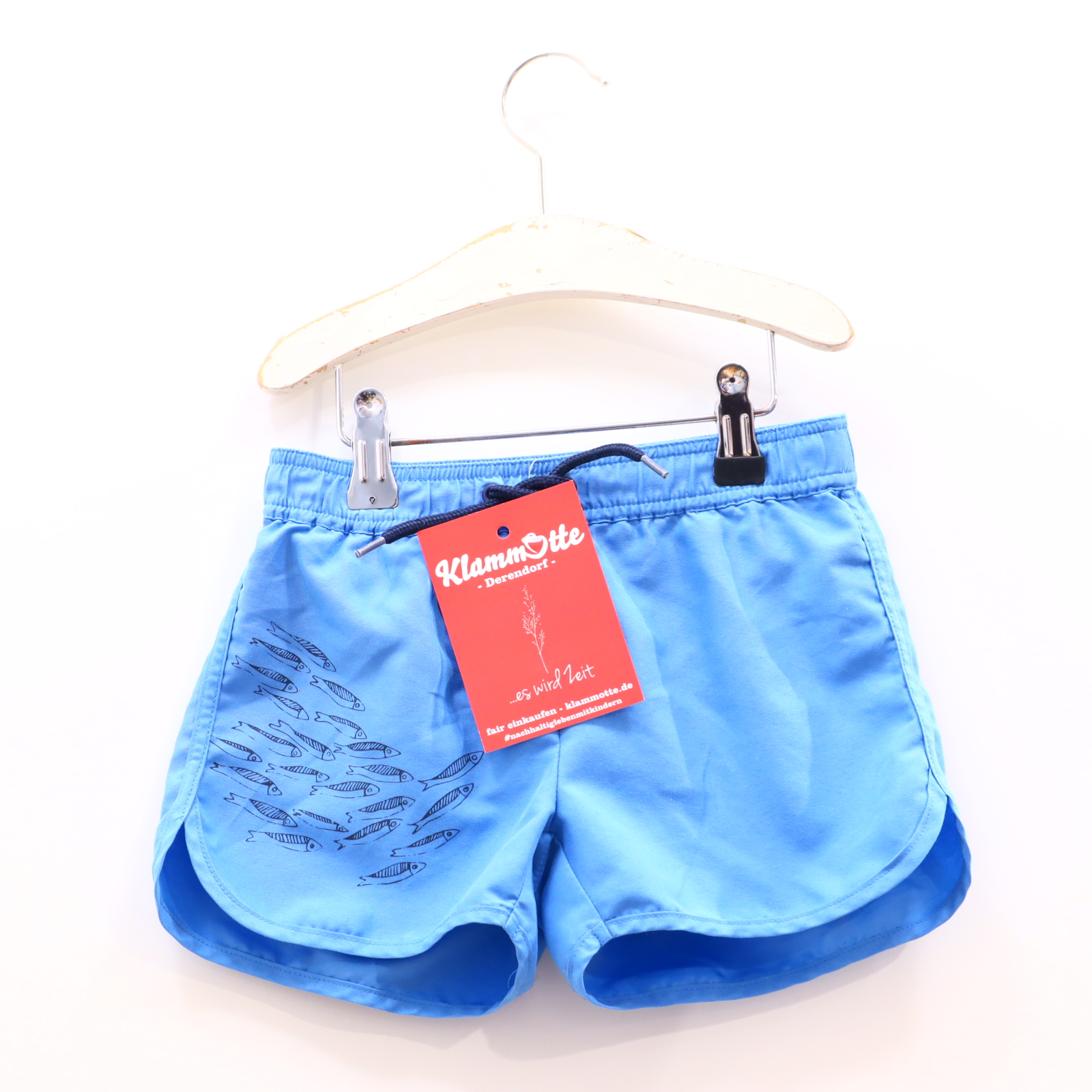 Bademode CARRÉMENT BEAU 116 blau Print Badeshorts Meshfutter