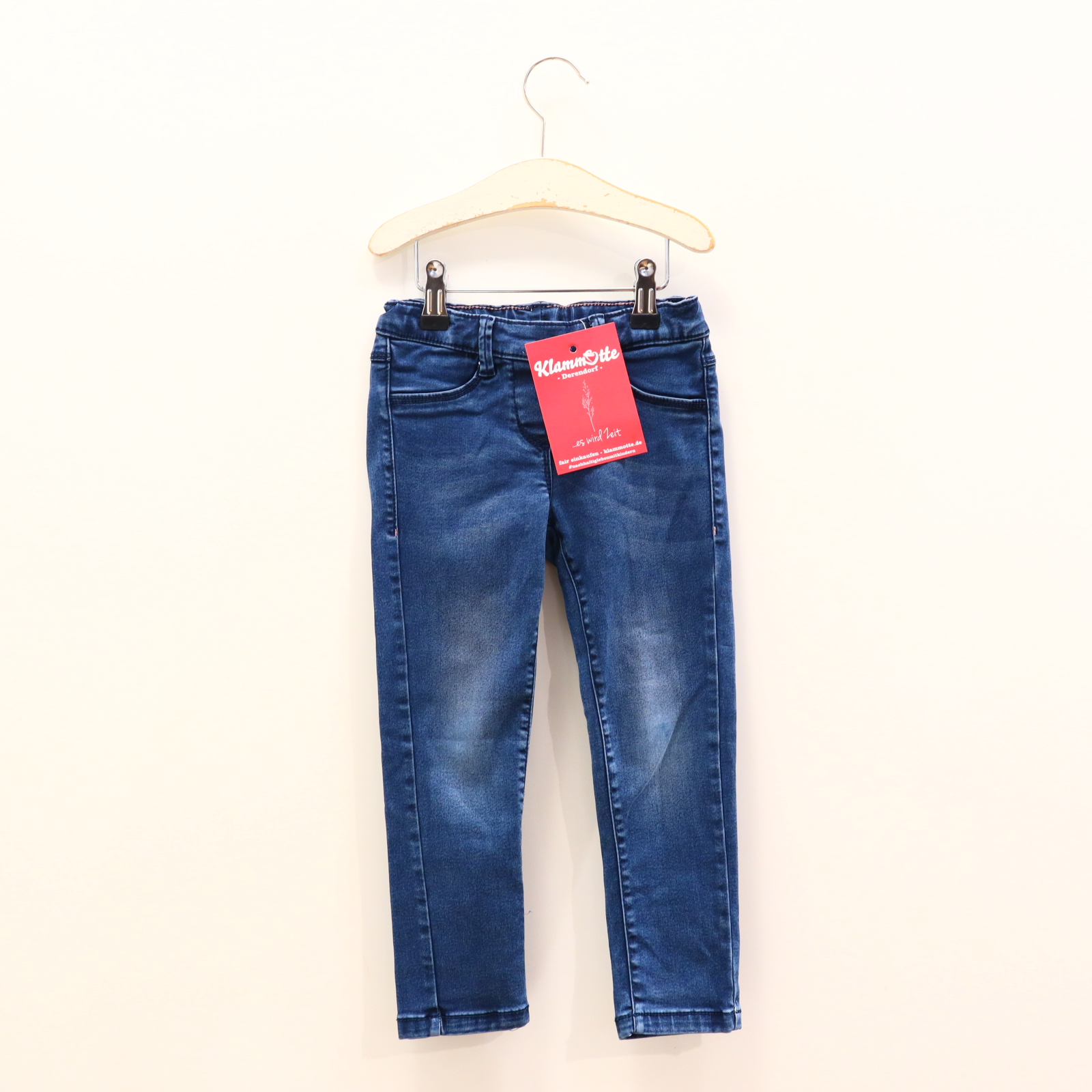 Hose S. Oliver Jeggings 104 blau Gummibandzug/verstellb. Bund