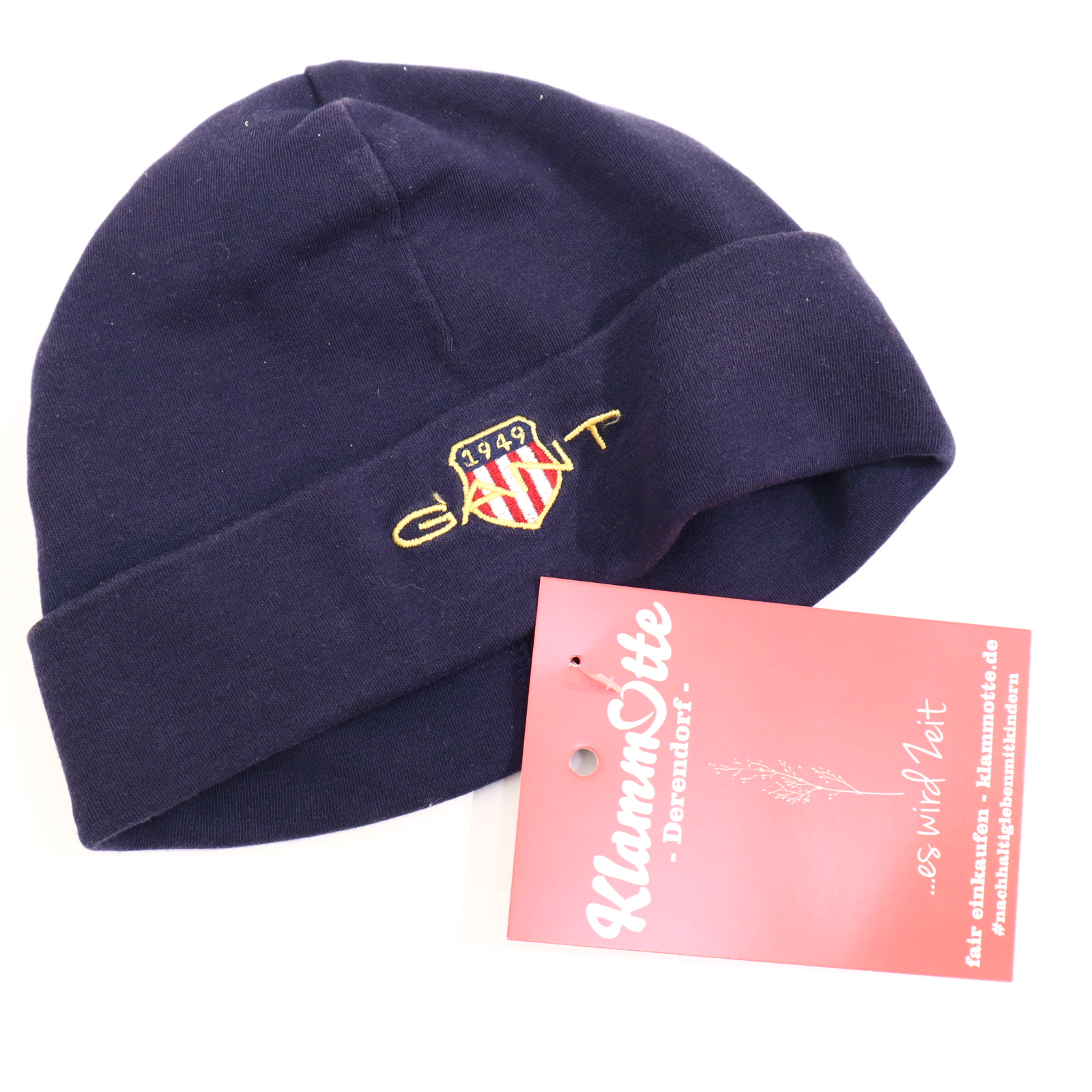 Oberteil GANT 86 blau Logo/Stickerei Jerseymütze Bio-Baumwolle