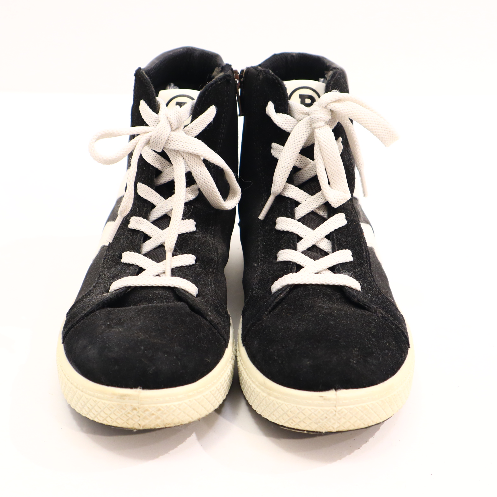 Halbschuhe PRIMIGI Schnürschuh mit Reißverschluß/Sneaker 34 schwarz/weiß sehr gut
