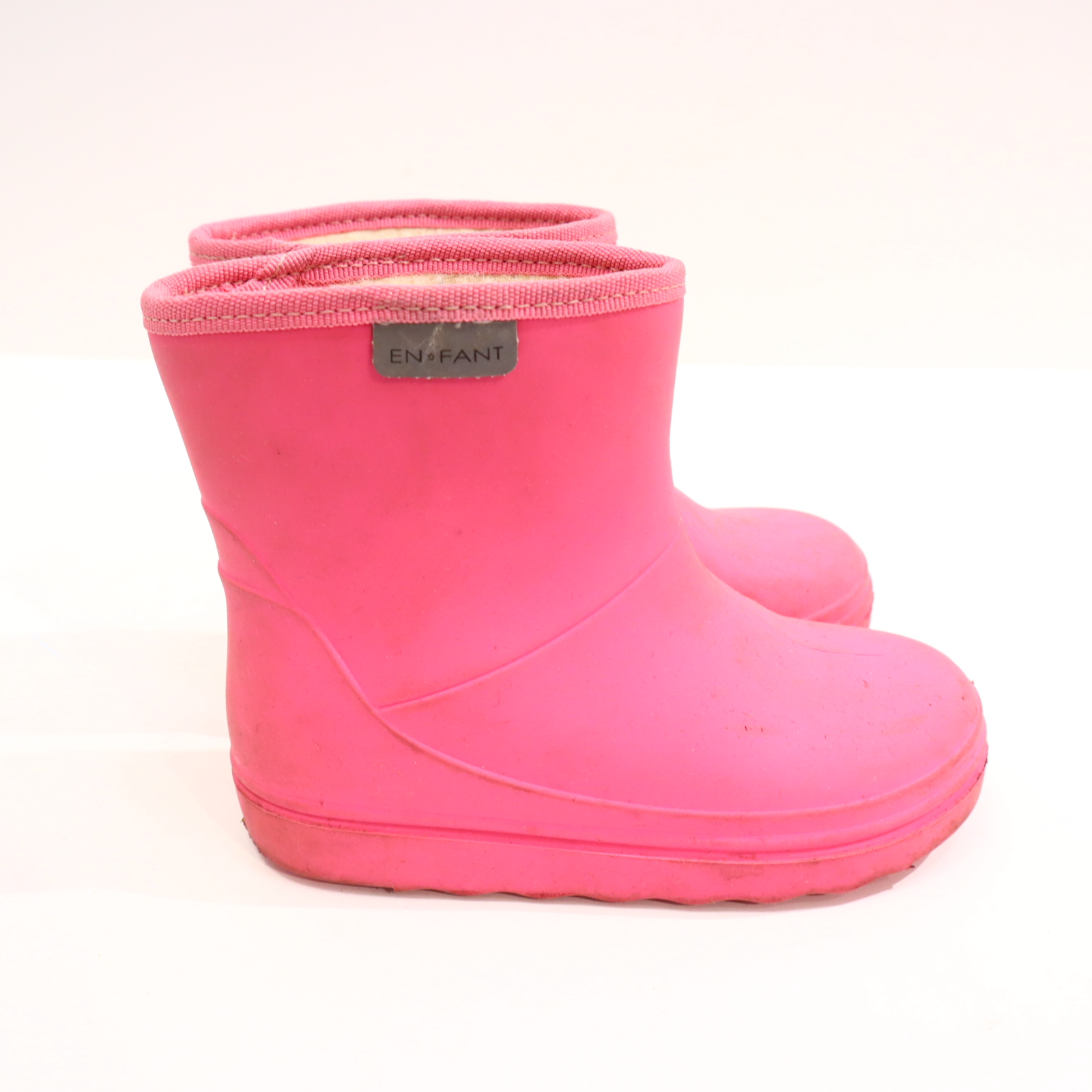 Gummistiefel EN*FANT halbschaft 27 pink Naturkautschuk/Schurwolle gefüttert