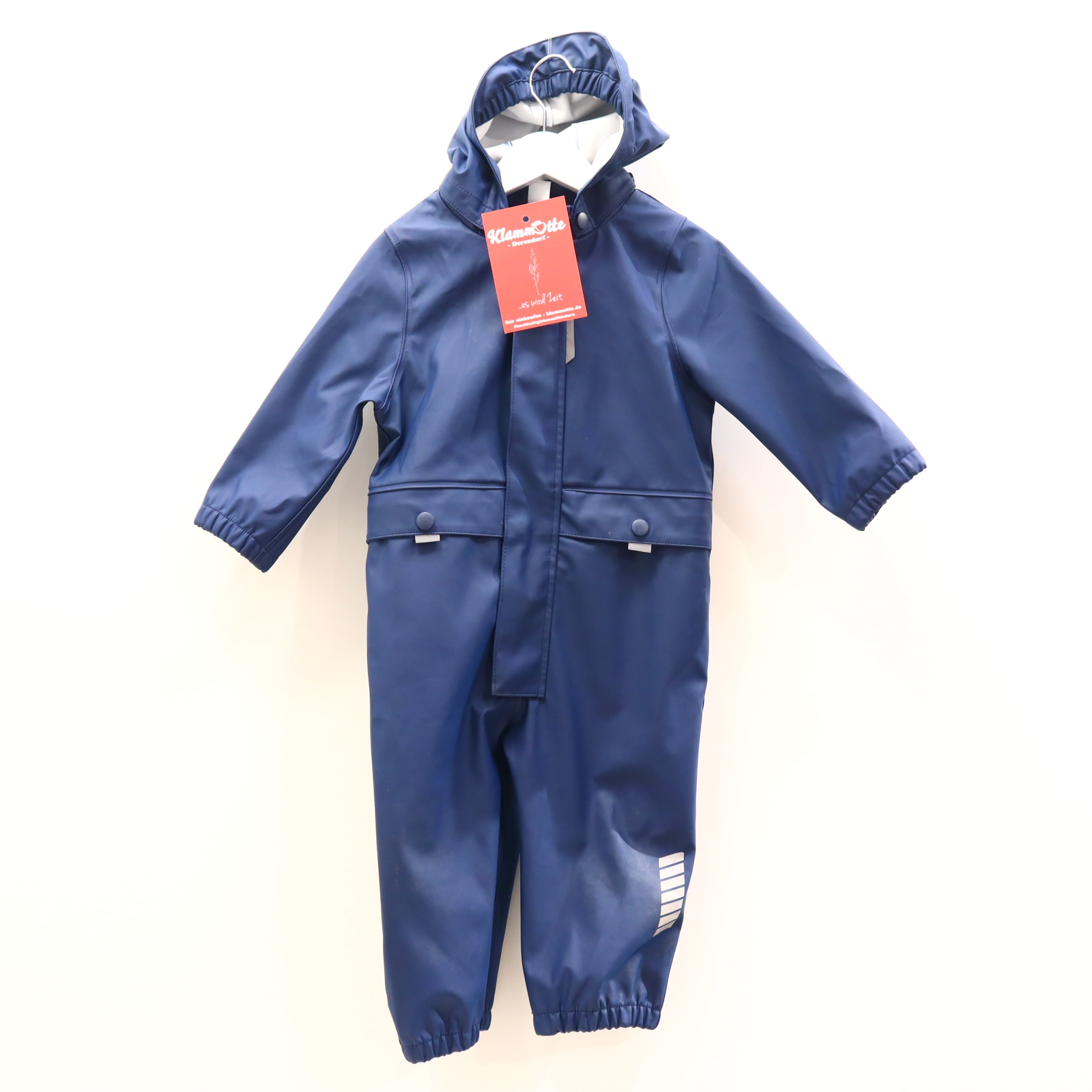 Jacken & Overalls Topolino Regenoverall 80/86 blau abnehmb. Kapuze
