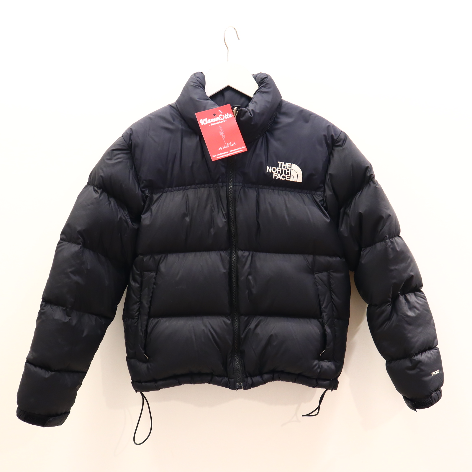 Jacke THE NORTH FACE 158/164 schwarz Applikation/Logo Daunenjacke/Steppjacke Daunen/Federn Herbst/Winter