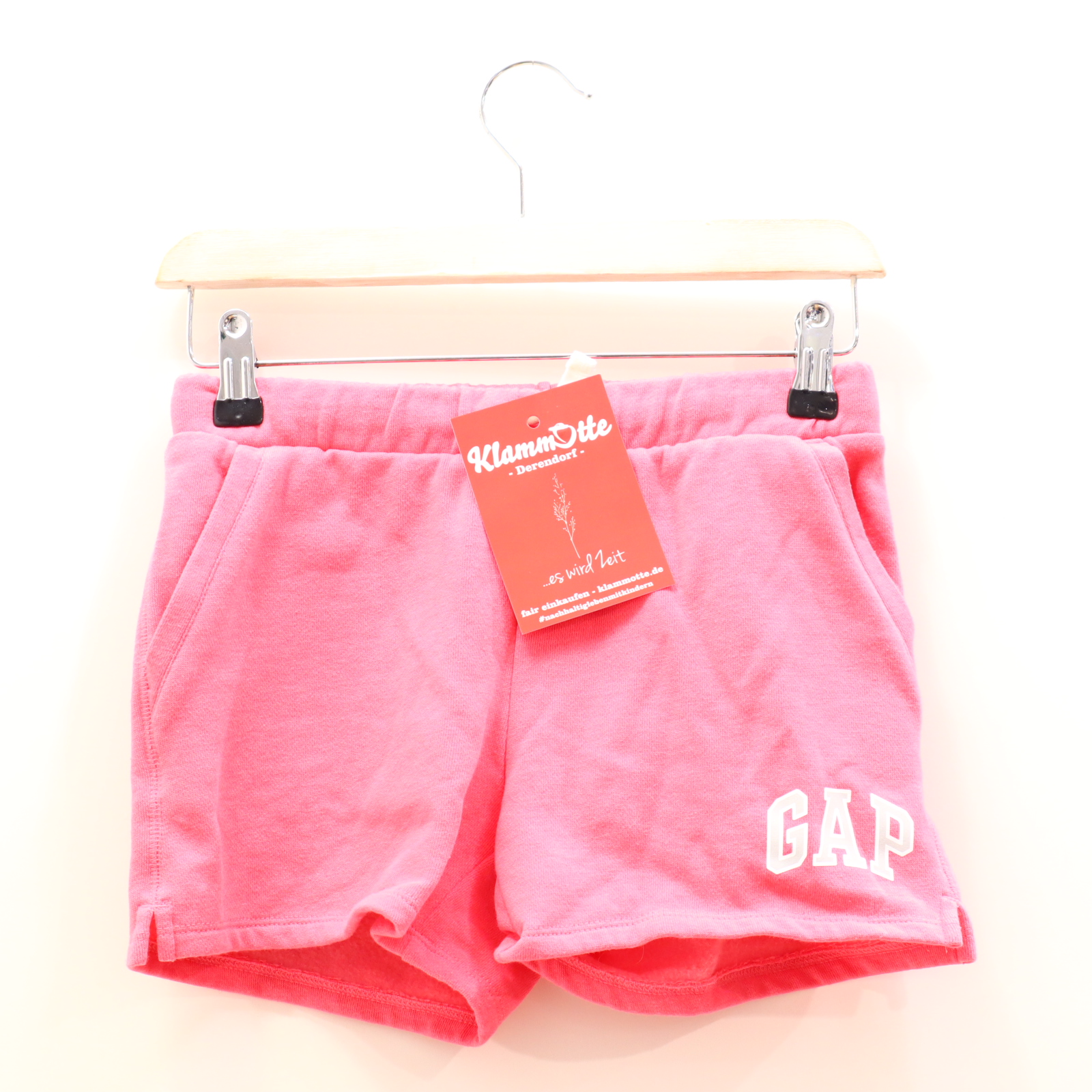 Hose GAP Short 140 apricot Logo/Print Baumwolle/Polyester/Sweat Gummibandzug/Kordelzug