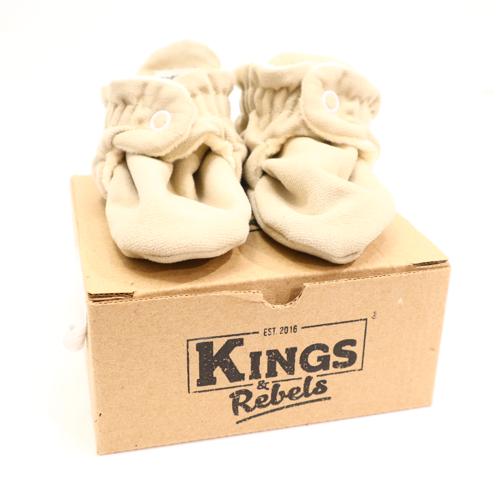 Babyschuhe/Stoffschuhe KINGS & Rebels 6 Monate elfenbein Textil neuwertig!/mit Karton! Füßlinge
