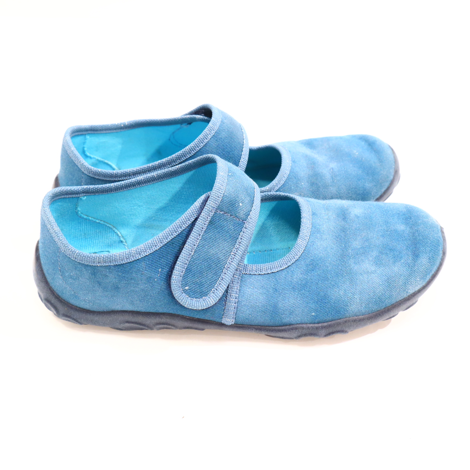 Hausschuhe/Wasserschuhe SuperFit 34 petrol Ballerina/Pantoffel